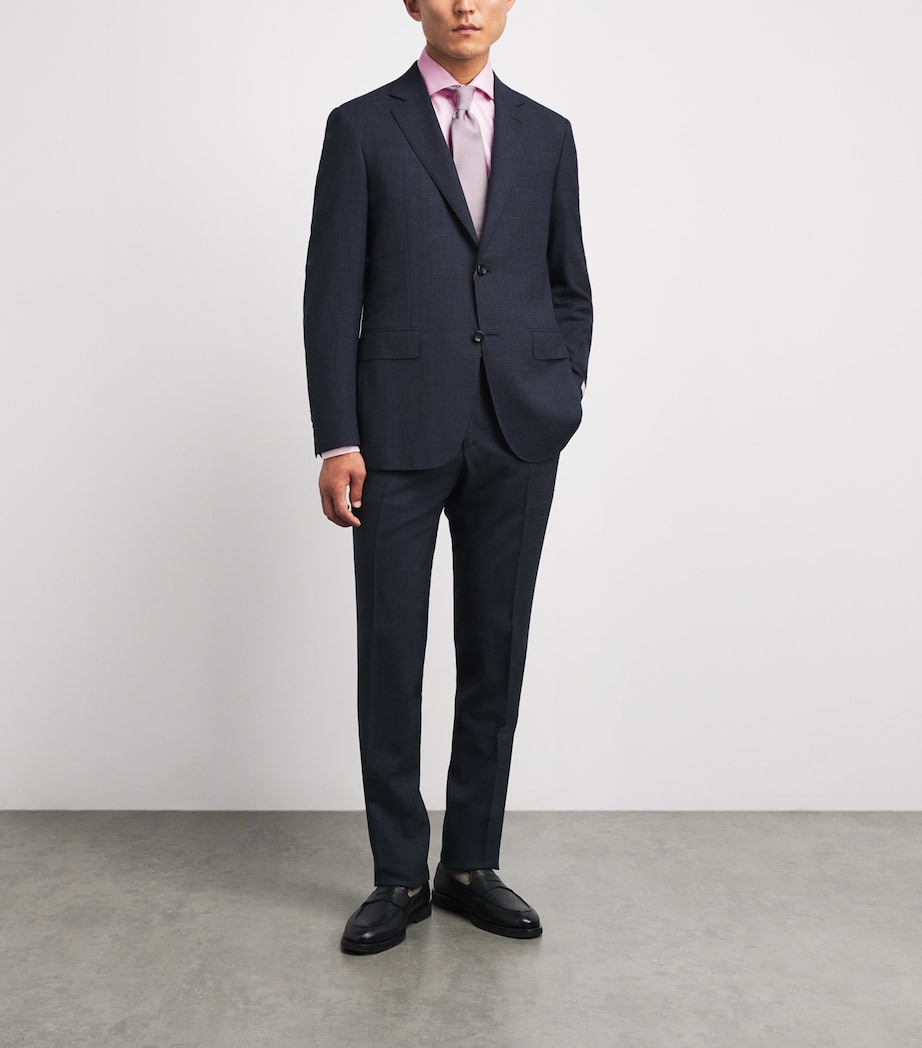 Barba Napoli Mens Cotton Oxford Shirt Pink Image 2