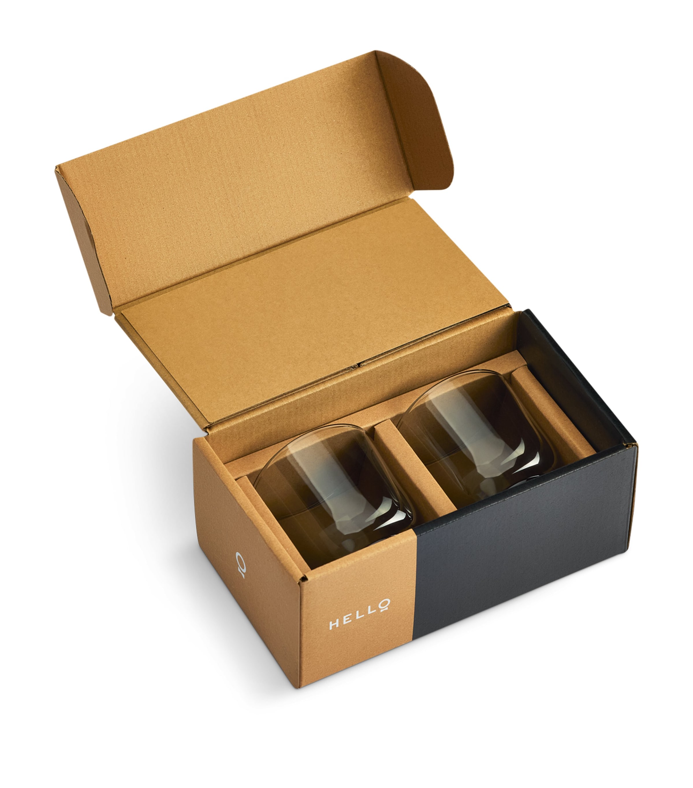FELLOW Pirch Cappuccino Glasses (Set of 2) Smoke Image 1