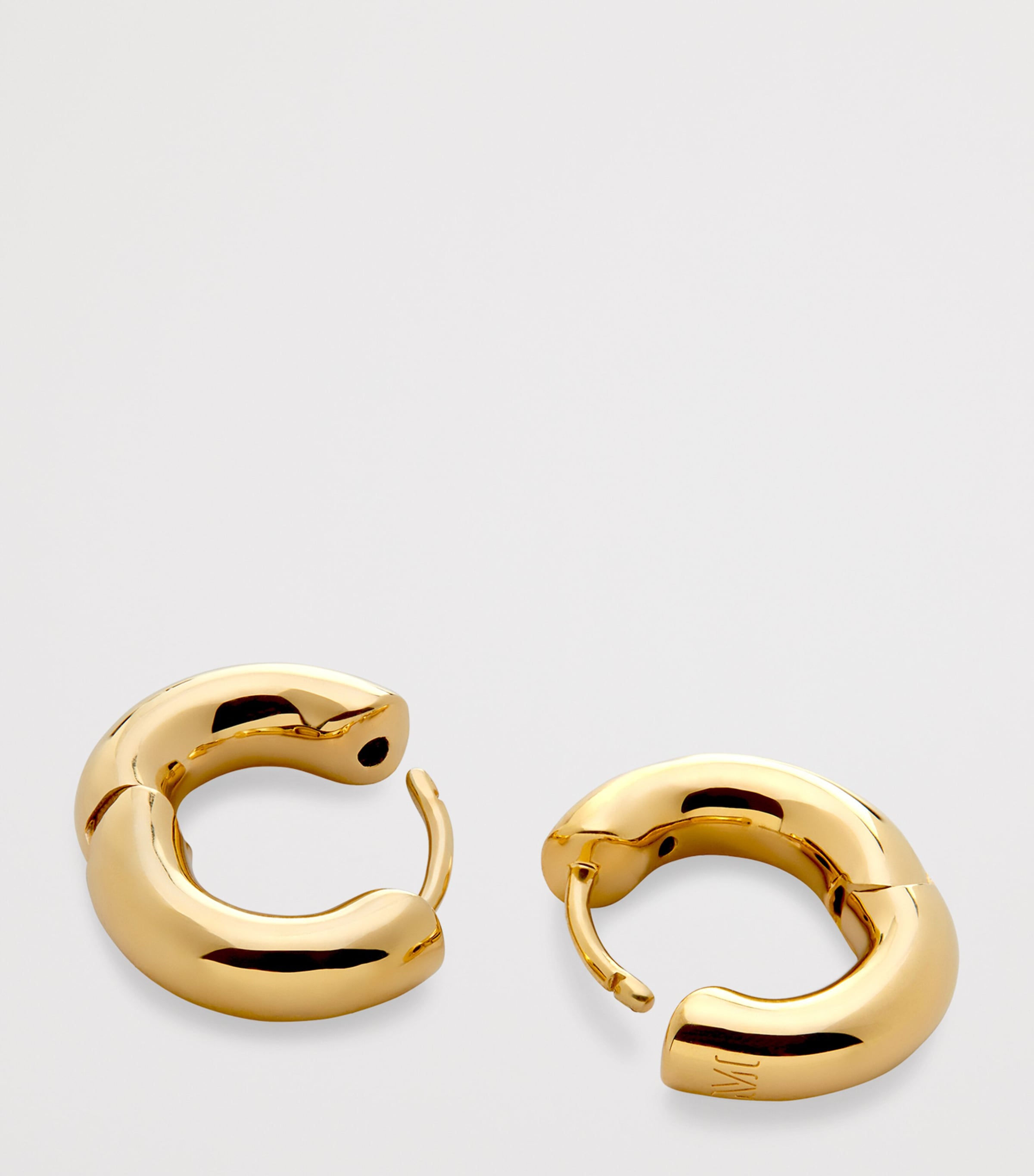 Monica Vinader Gold Vermeil Huggie Hoop Earrings Gold Vermeil Image 2