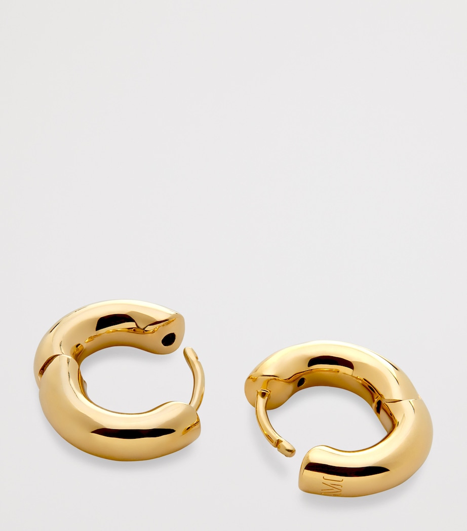 Monica Vinader Gold Vermeil Huggie Hoop Earrings Gold Vermeil Image 2