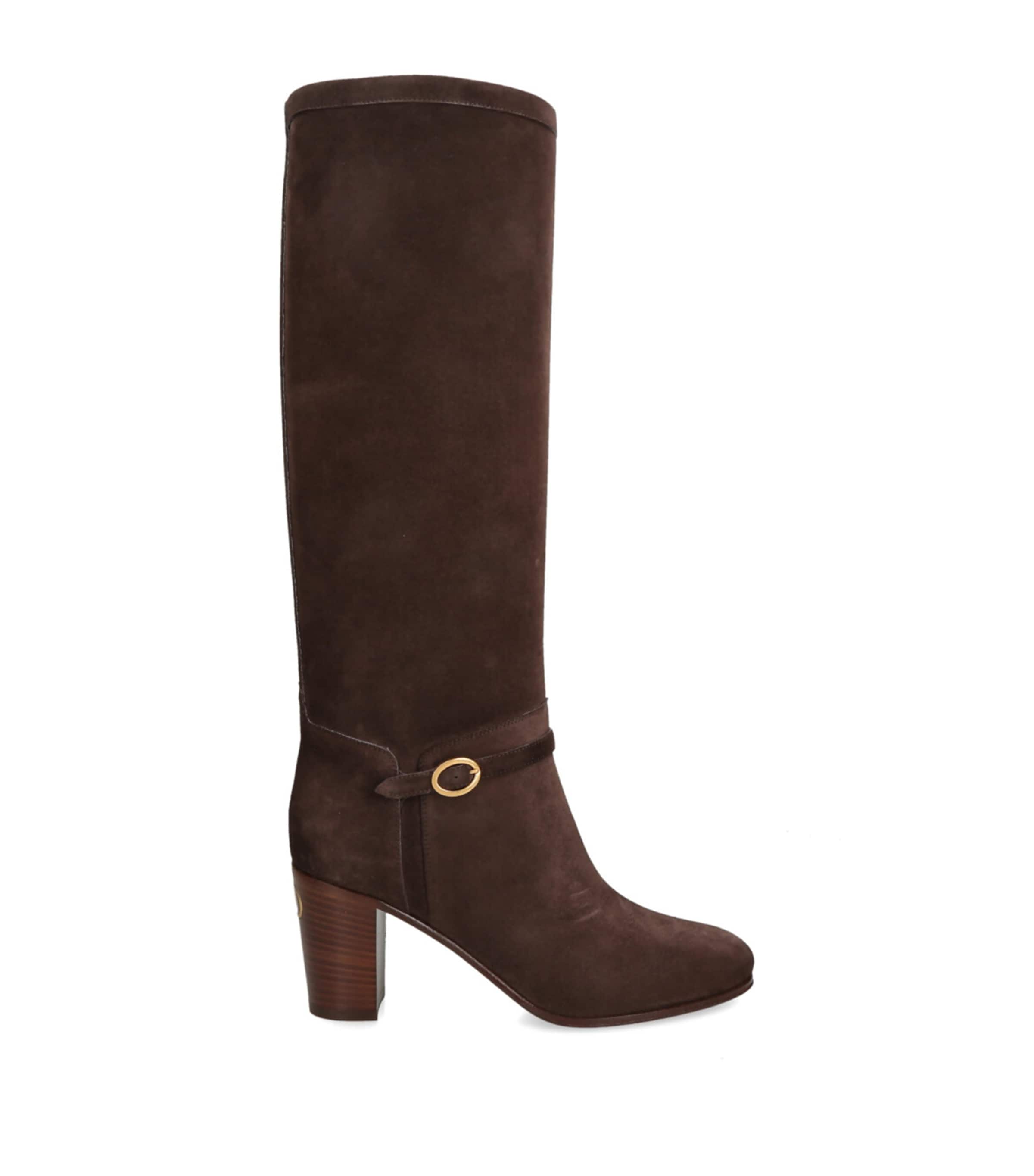 Valentino Garavani Pattie Crust Leather Boot 75mm Woman Brown 42 In Brown