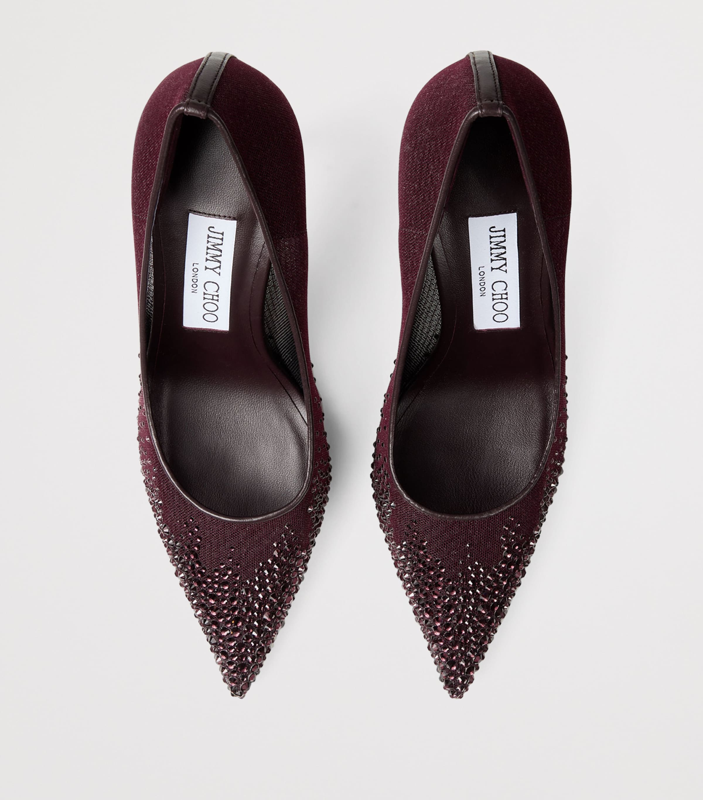 Love 100 Embellished Mesh Pumps DEEP MERLOT/DEEP MER Image 3