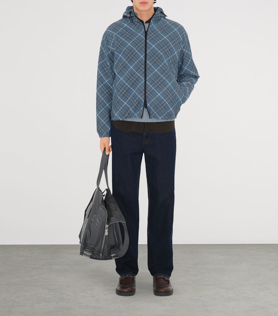 Reversible Check Hooded Jacket PEWTER IP CHECK Image 2