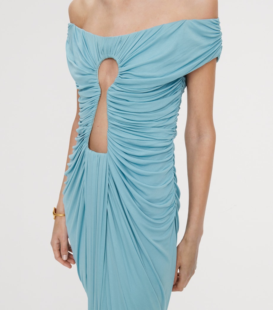 Keyhole Cut-Out Gown 702 LIGHT BLUE Image 5