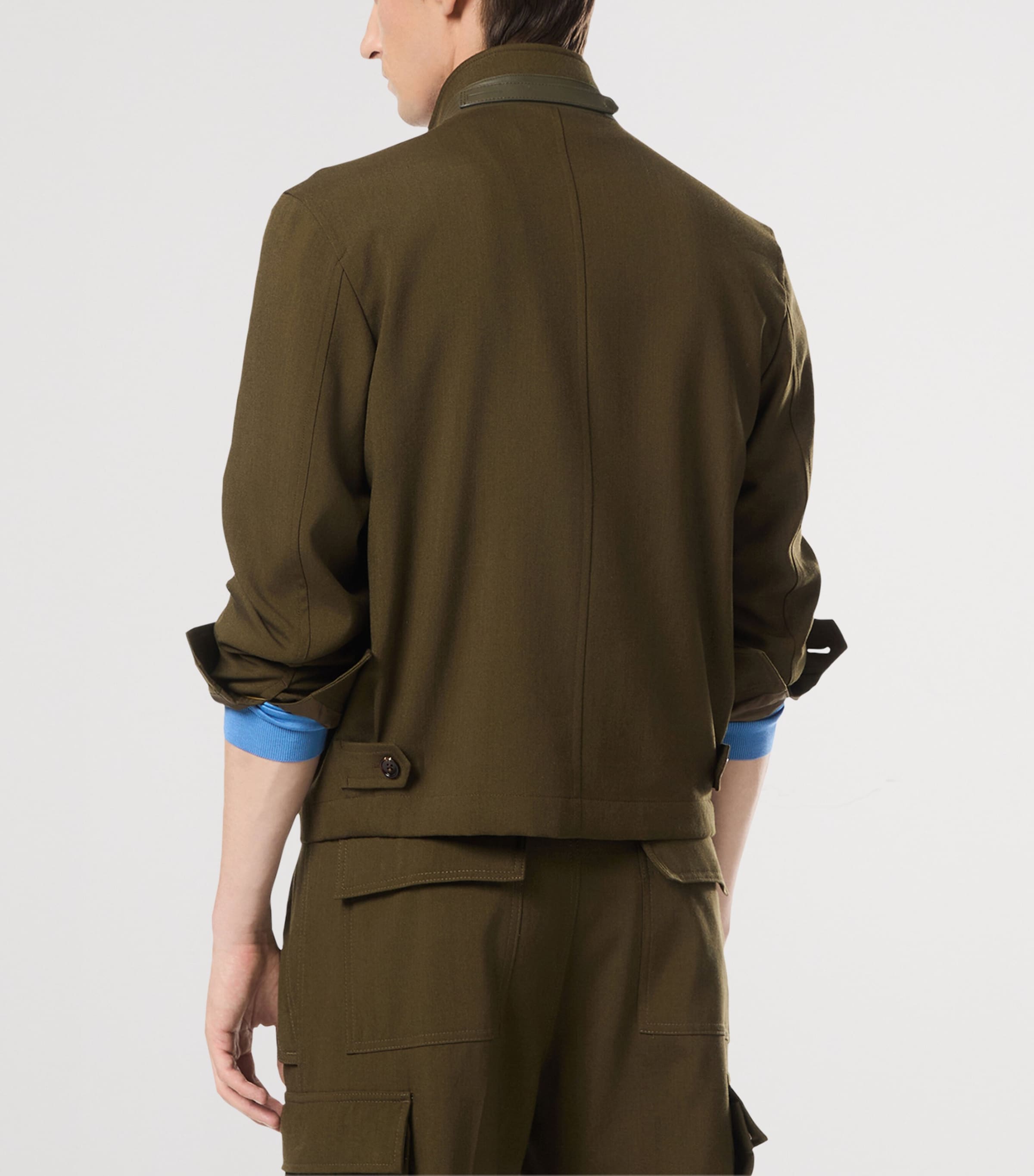 Wool-Cashmere-Silk Bomber Jacket GAV Image 3