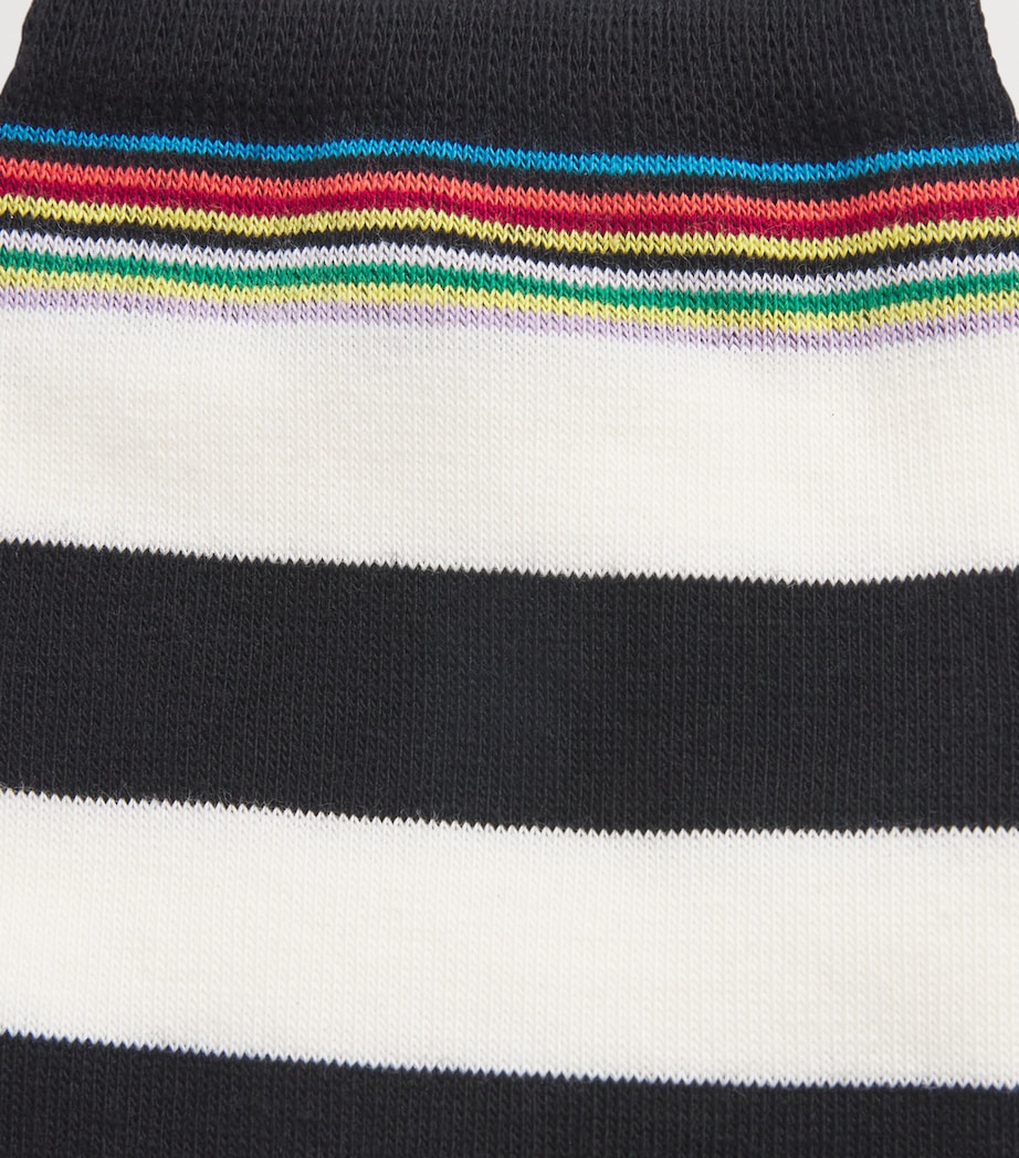 Cotton-Blend Stripe Ilford Socks BLACK Image 2