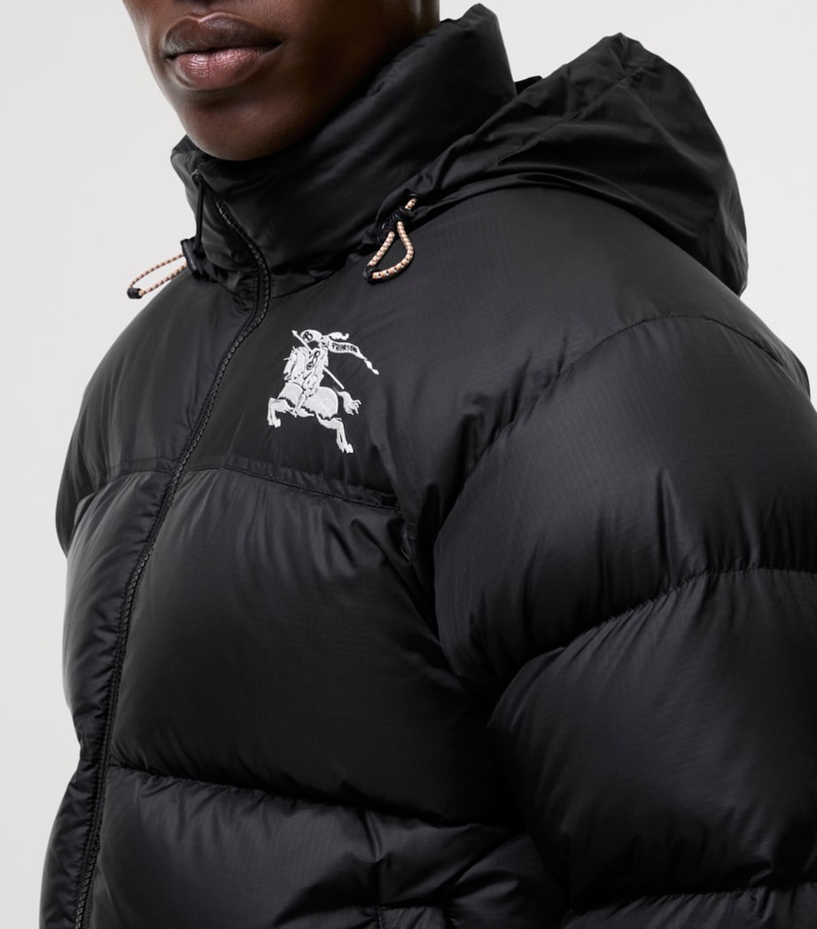 Burberry Mens Down EKD Puffer Jacket Black Image 4