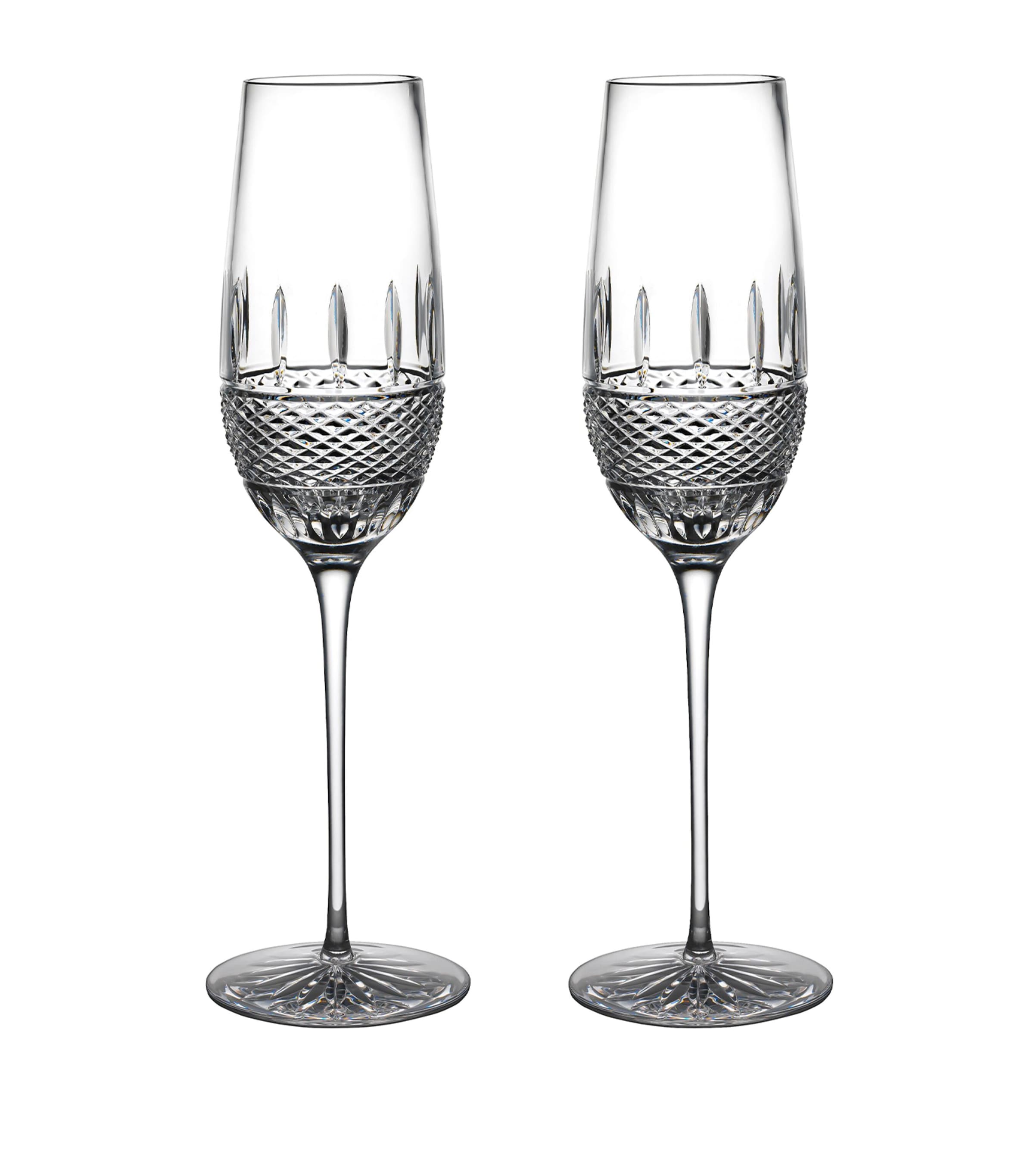 Waterford Set of 2 Irish Lace Flutes (325ml) | Dining | Glassware | Champagne Flutes | Designers | Waterford