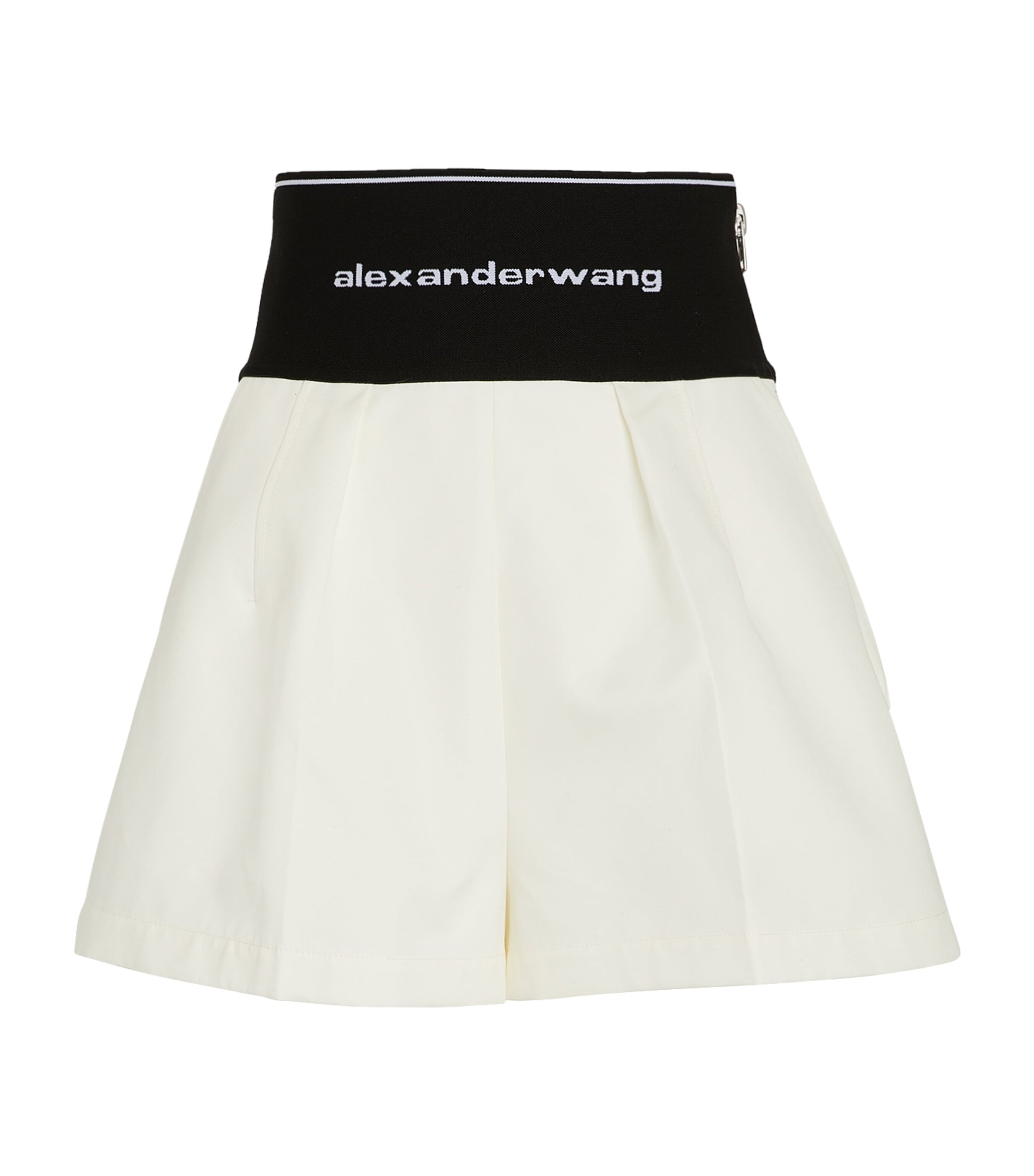Alexander Wang White High-Rise Safari Shorts | Harrods AE