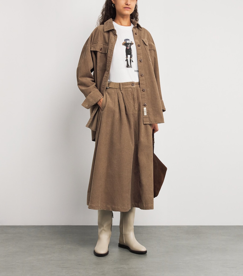 Corduroy Yasmin Shirt MILITARY BROWN Image 2