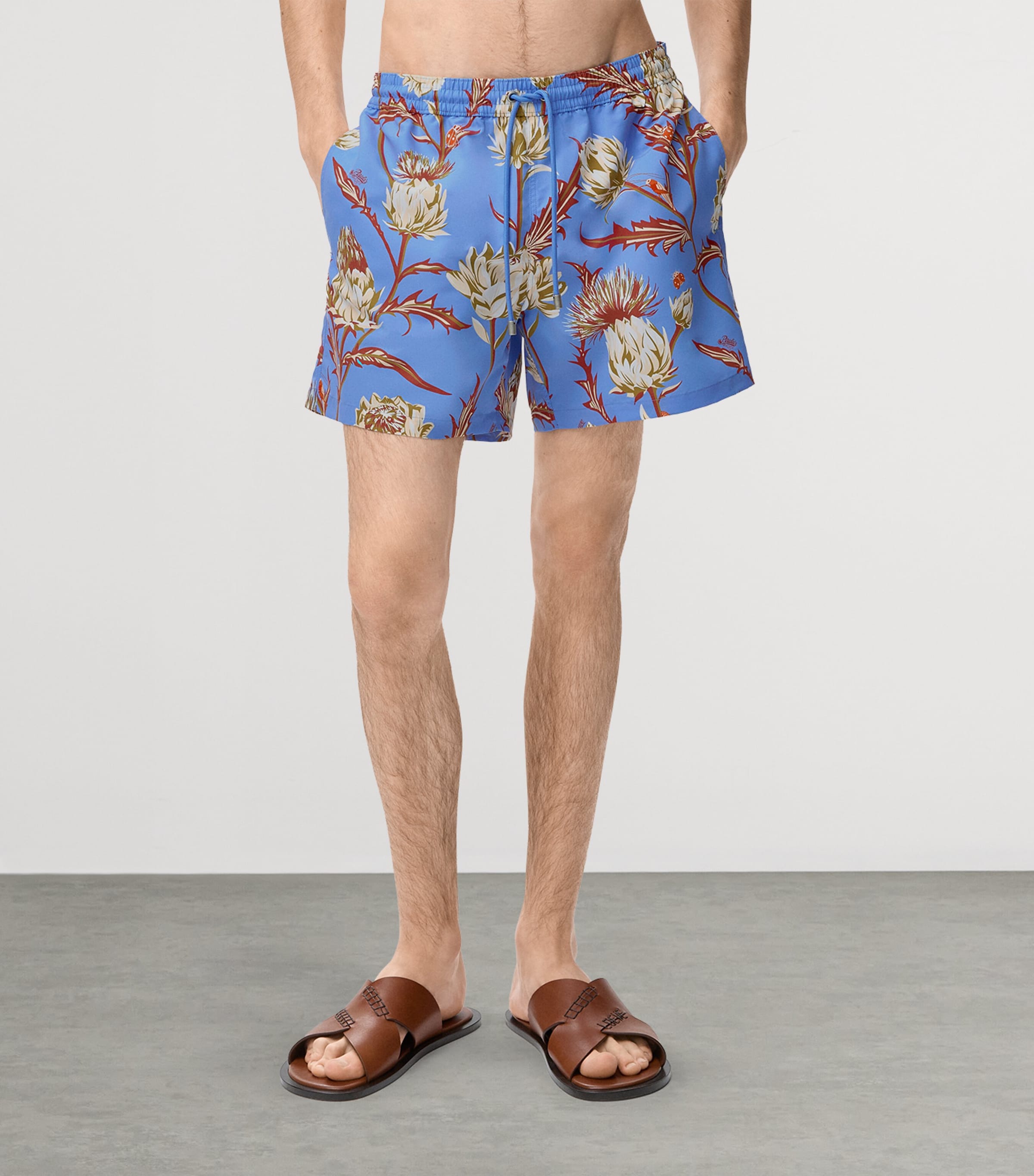 LOEWE Mens x Paula’s Ibiza Artichoke Swim Shorts Blue/multicolor Image 3