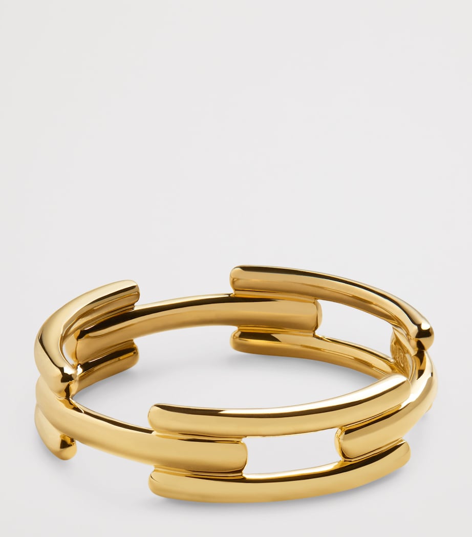 Gold Vermeil Signature Link Ring 18K GOLD VERMEIL Image 2