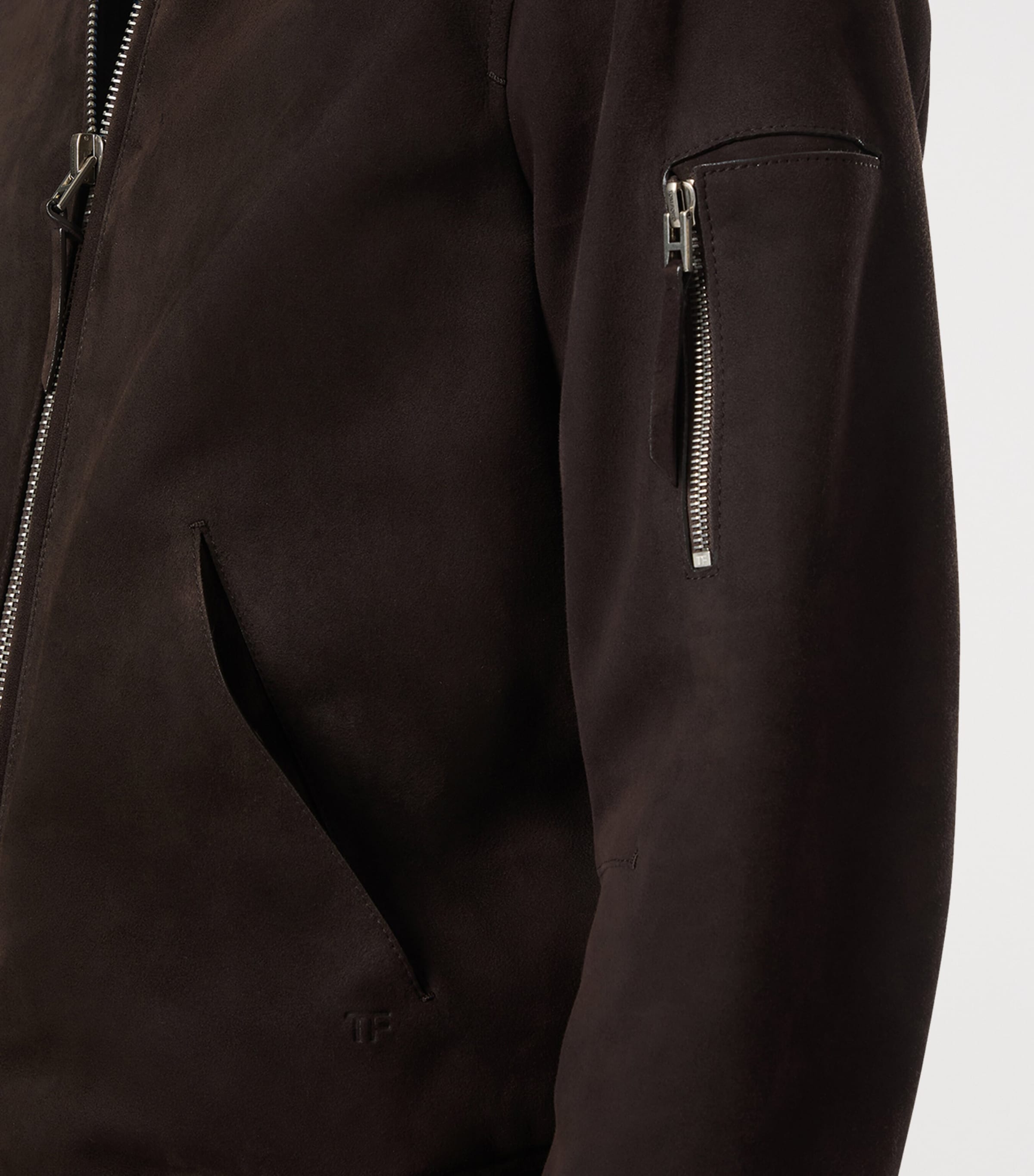 Leather Bomber Jacket ECJ Image 5