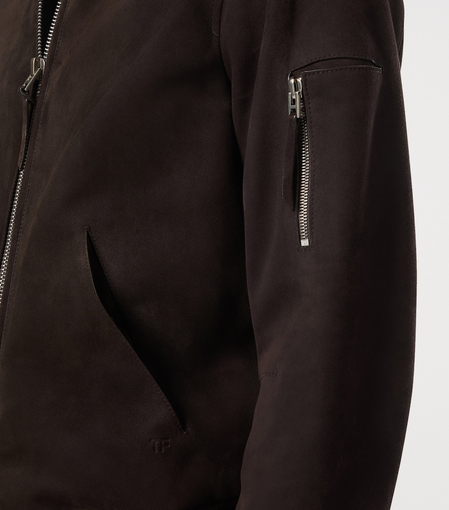 Leather Bomber Jacket ECJ Image 5