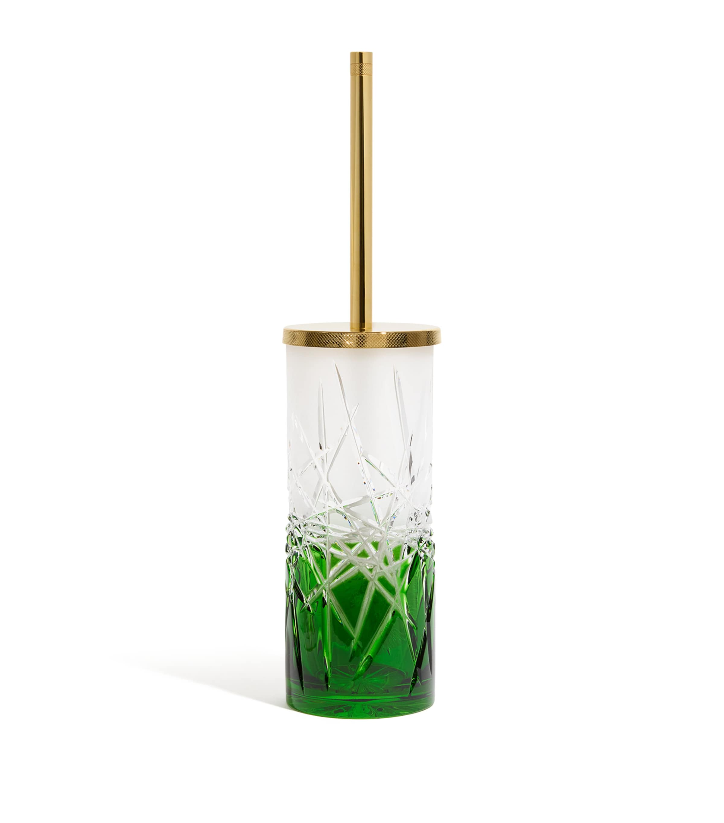 Zodiac Crystal Ivy Green Toilet Brush In Multi