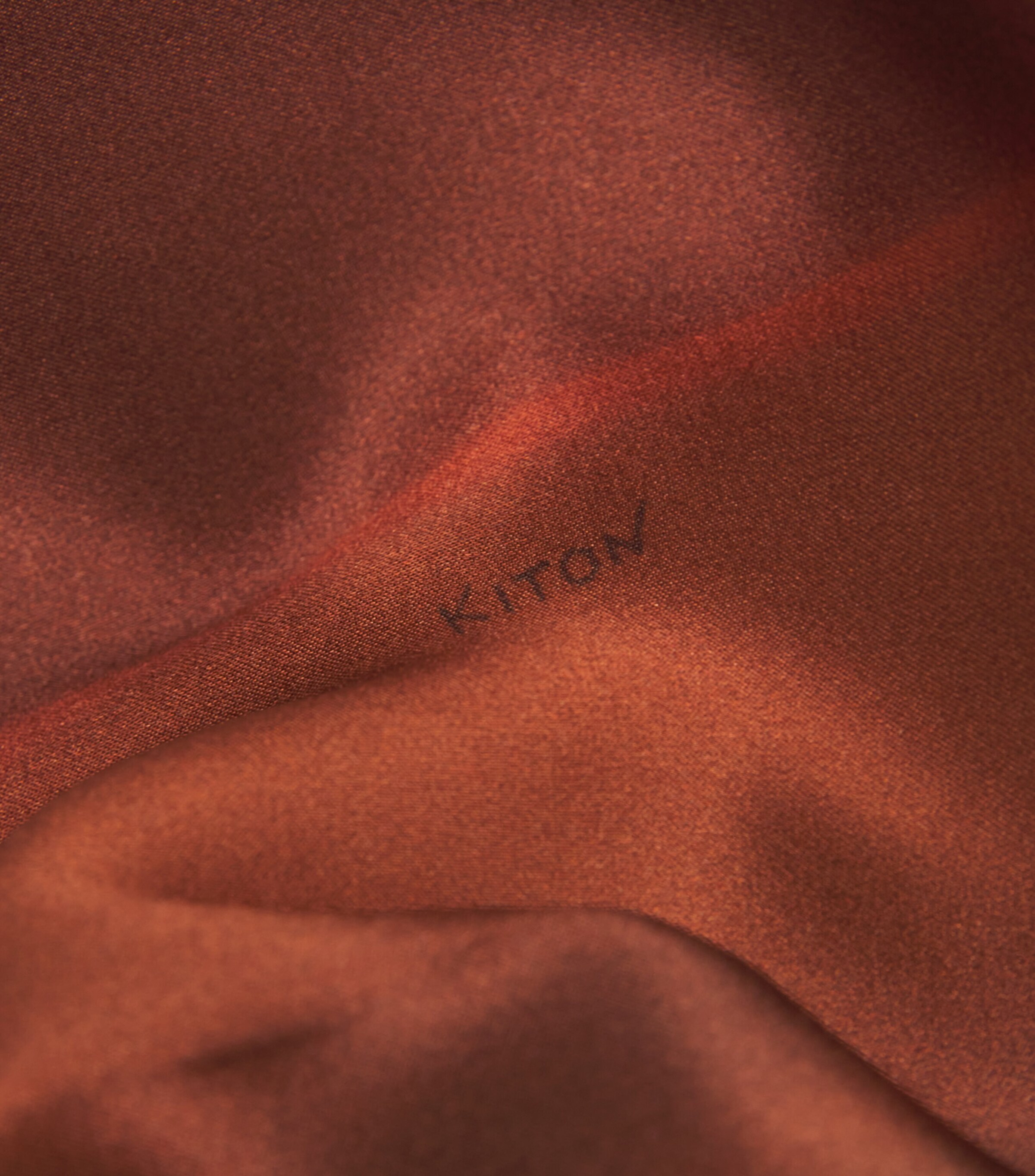 Kiton Womens Silk Drawstring Trousers Brown/rust Image 5