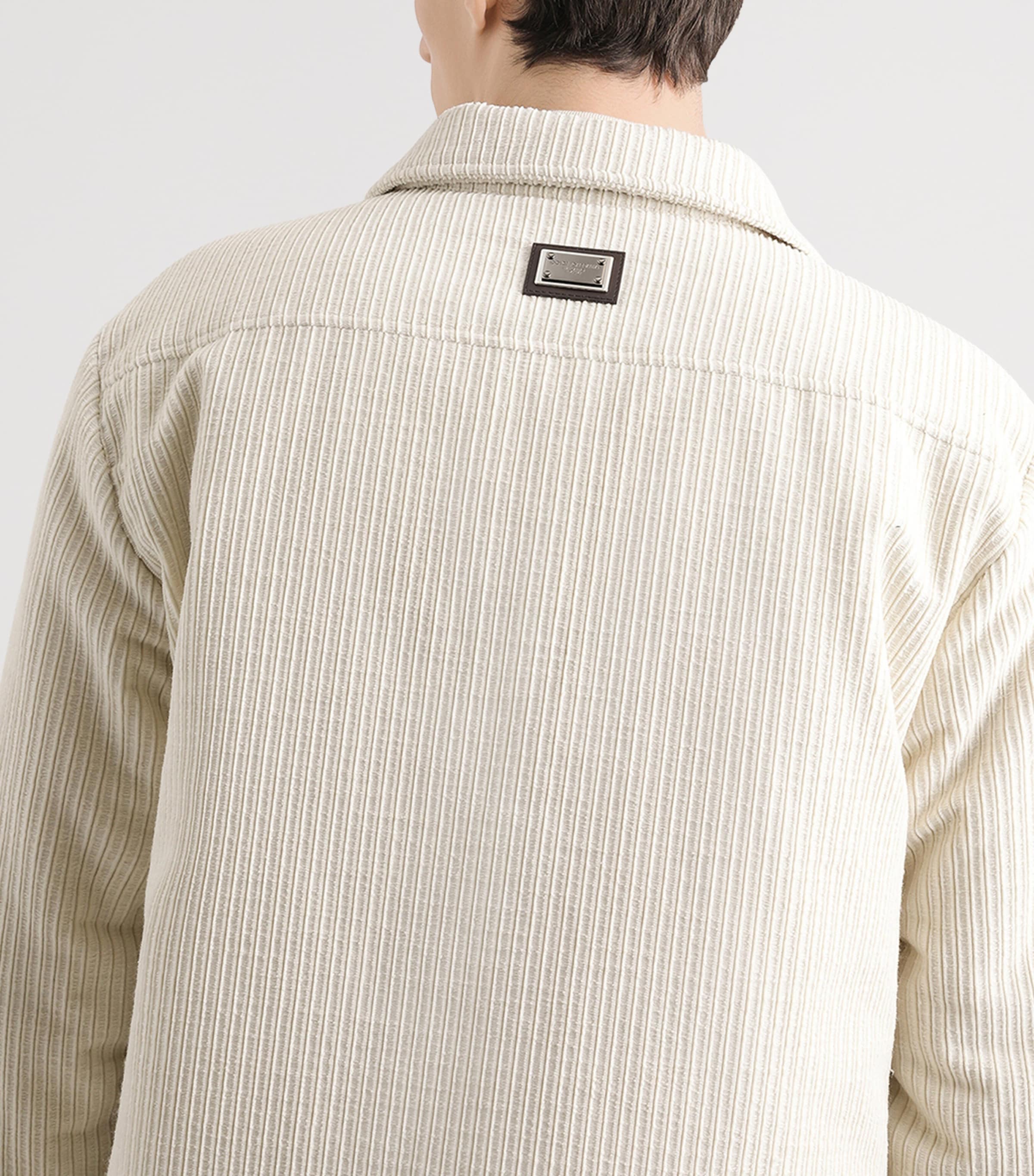 Dolce&Gabbana Mens Cotton Corduroy Shacket Natural W Image 5