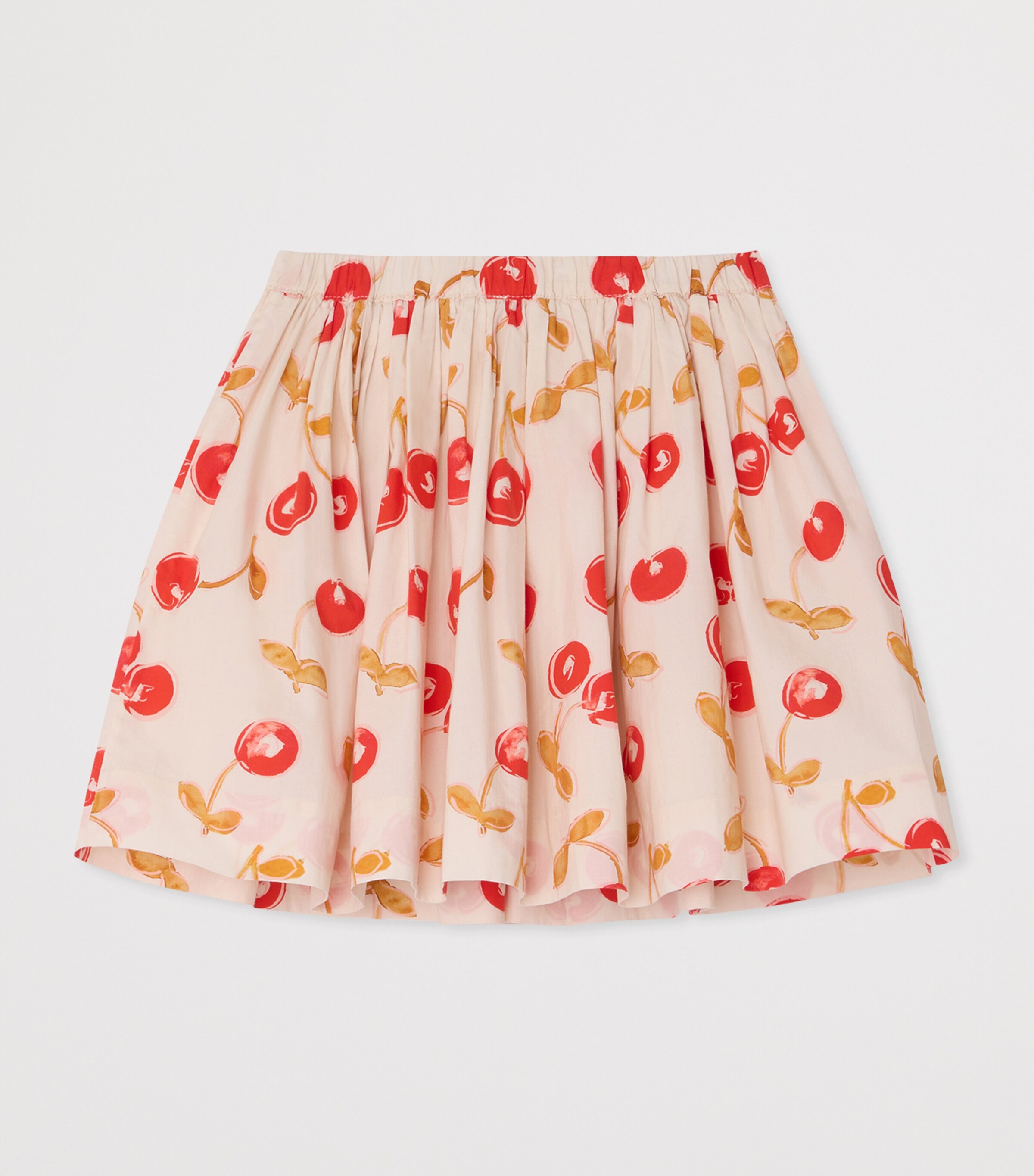 Bonpoint Cotton Printed Suzon Skirt (10-14 Years) Ecru Image 2