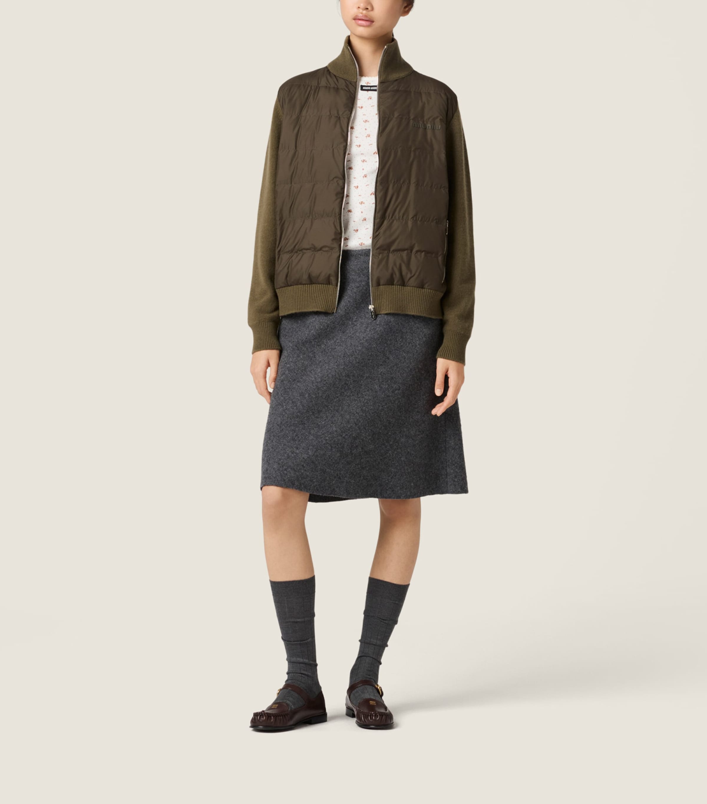 Cashmere Down-Filled Jacket F0393 Image 2