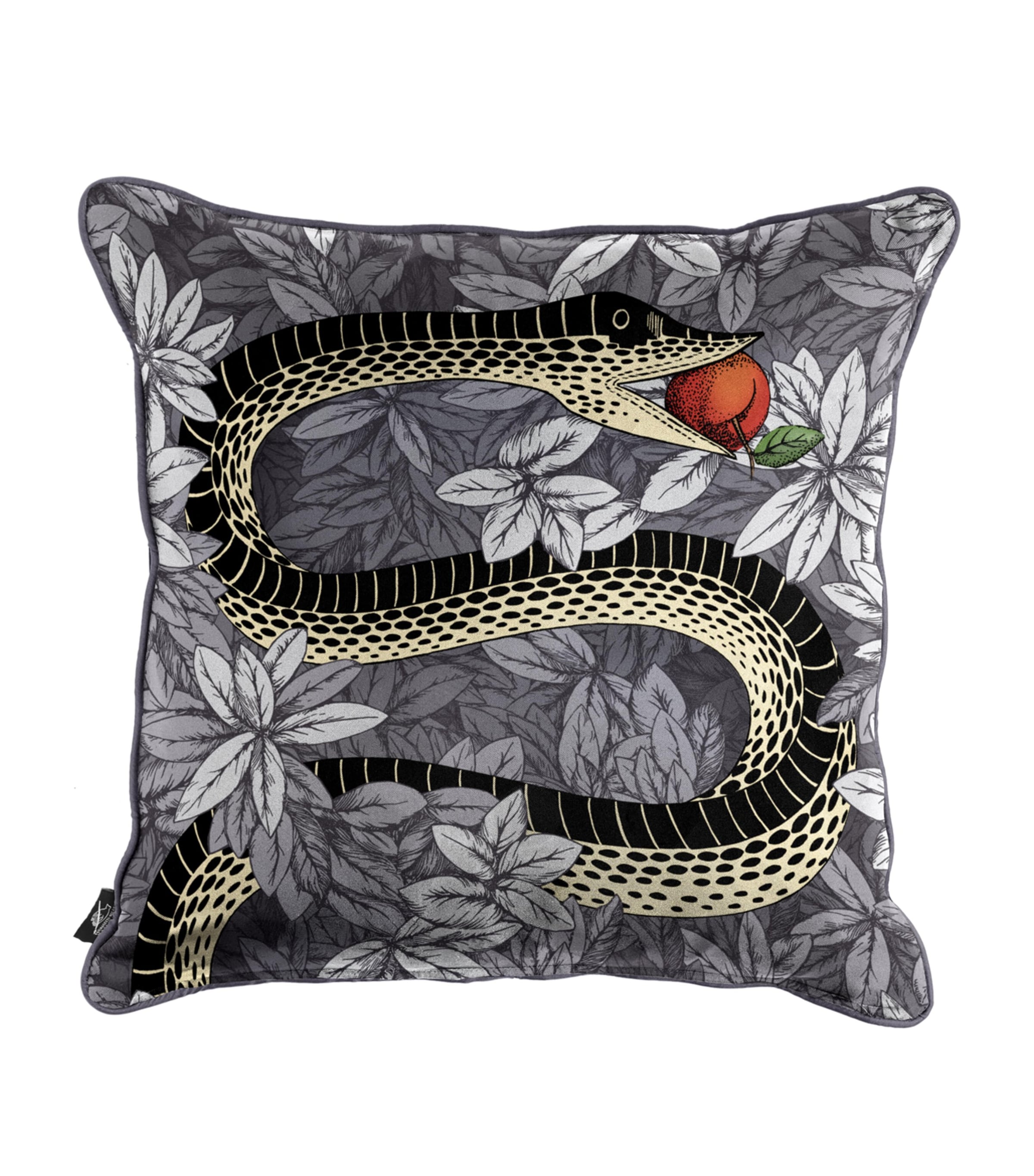 Fornasetti Silk Peccato Originale Cushion In Animal Print