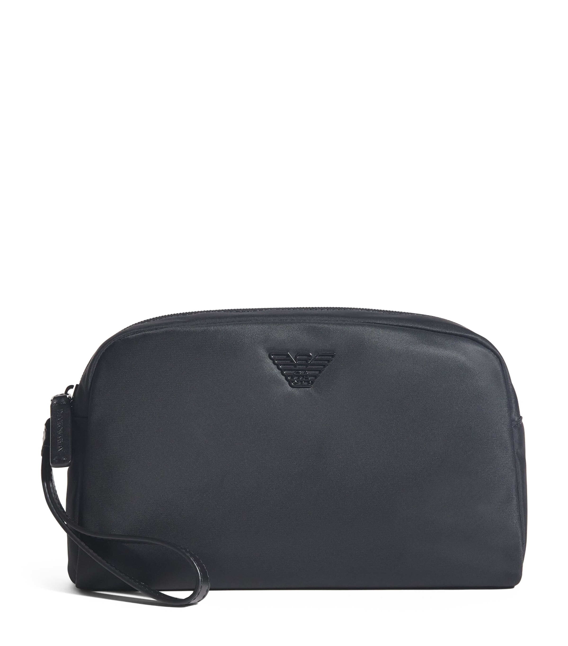 Emporio Armani Technical Wash Bag In Black