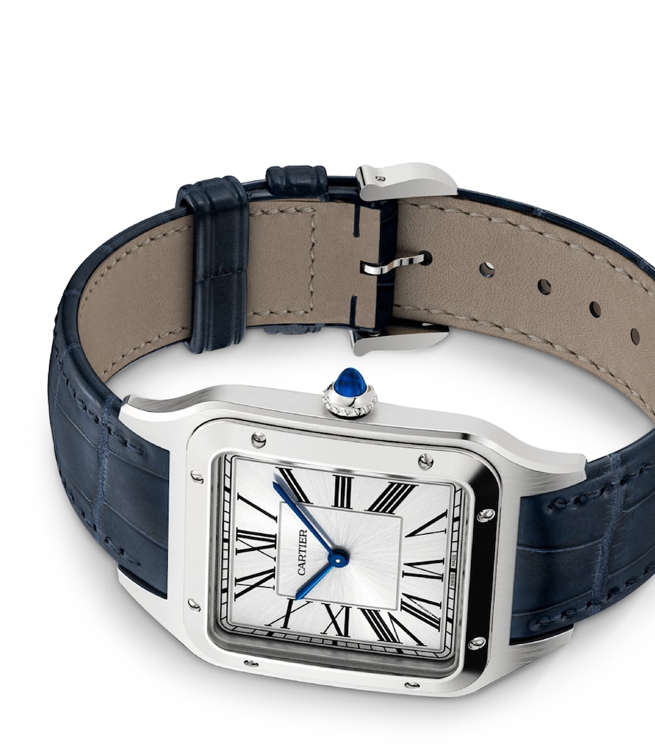 Stainless Steel Santos-Dumont Watch 46.6mm SILVER Image 3