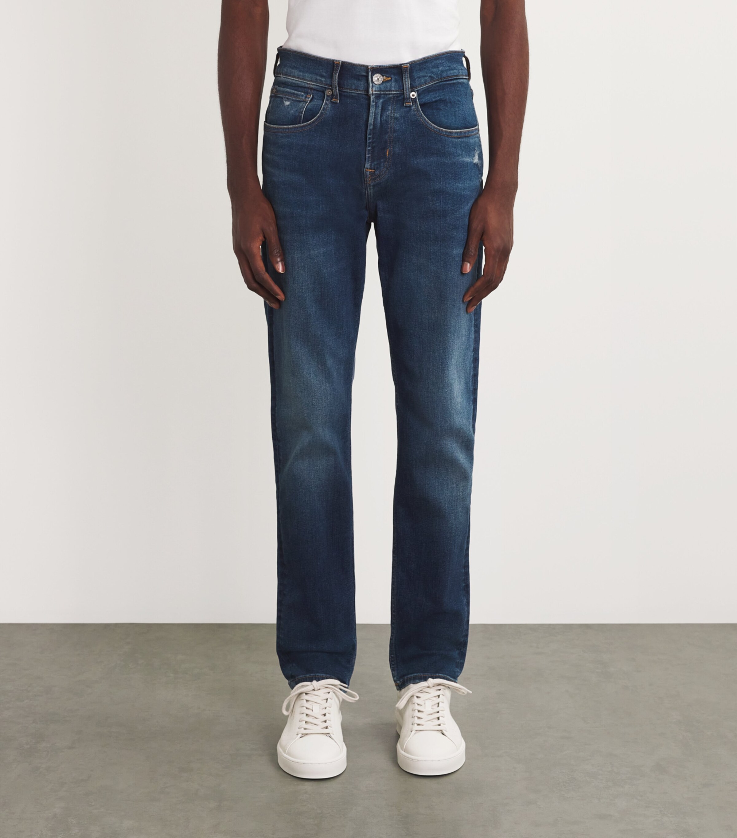 Slimmy Tapered Luxe Performance Jeans DARK BLUE Image 3