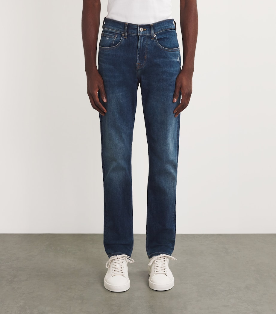 Slimmy Tapered Luxe Performance Jeans DARK BLUE Image 3