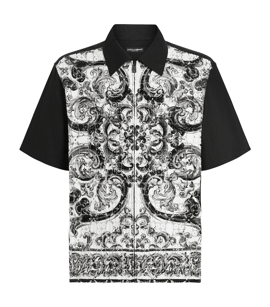 Crochet-Lace Majolica Shirt HX5DQ-MAIOLICA 3L Image 1