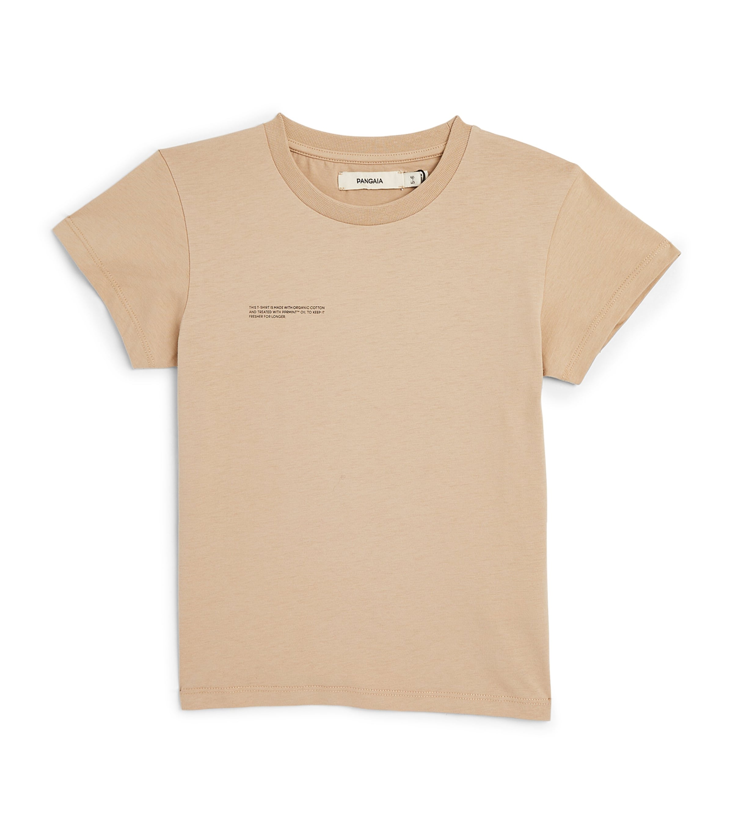 Pangaia Kids' Organic Cotton 365 T-shirt In Beige