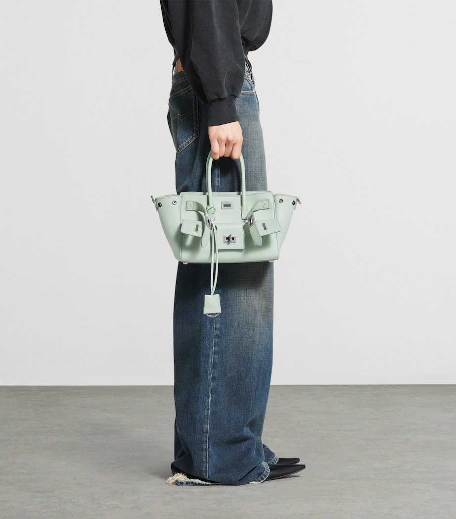 Mini Leather Bel Air Carry All Tote Bag 3837 Image 3