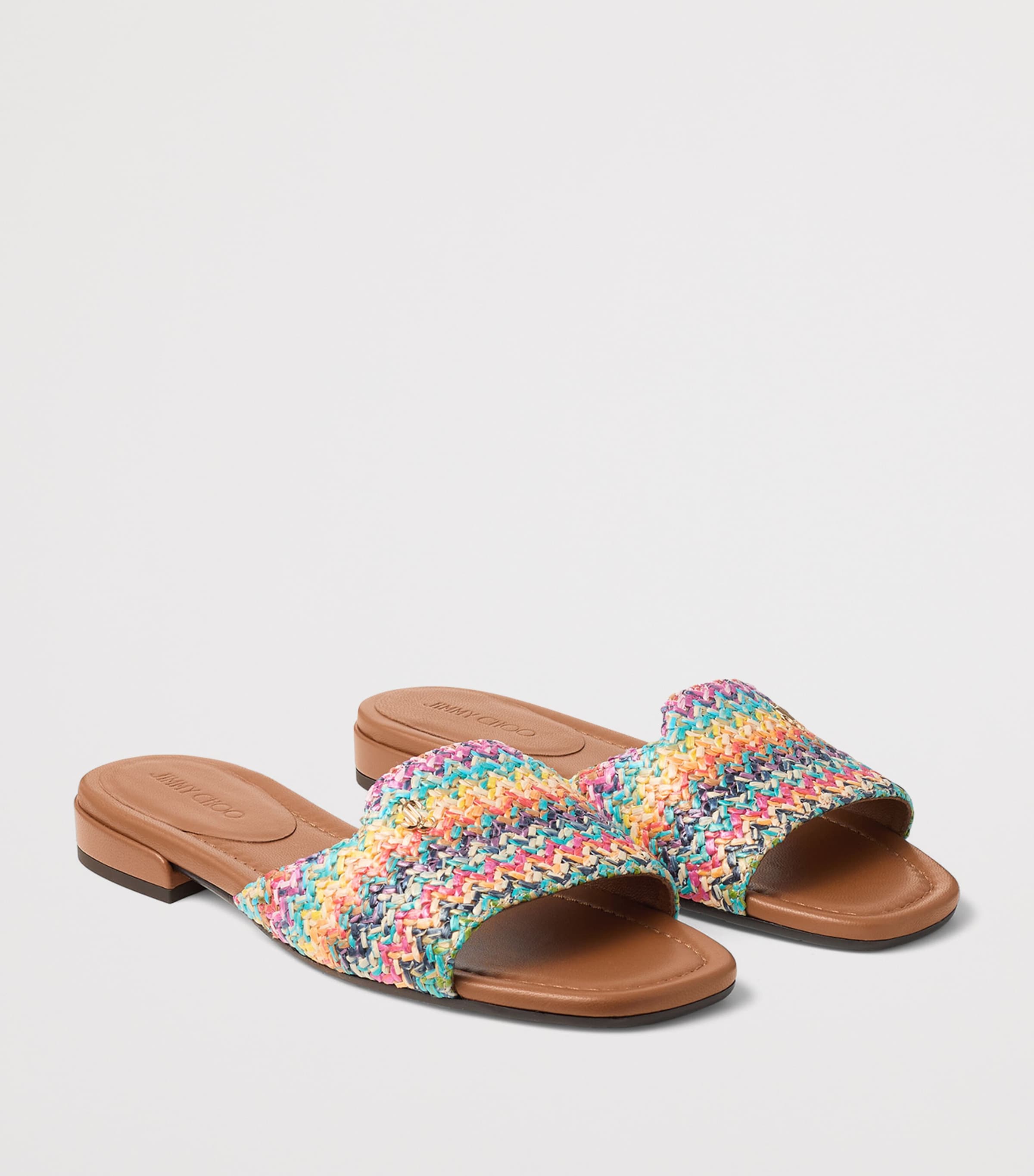 Jimmy Choo Dina Woven Leather Sandals Image 2