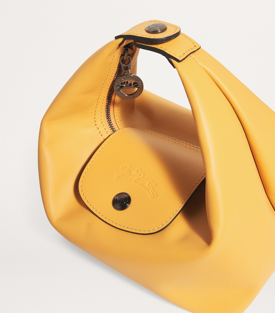 Longchamp Extra Small Leather Le Pliage Xtra Top-Handle Bag Honey Image 6