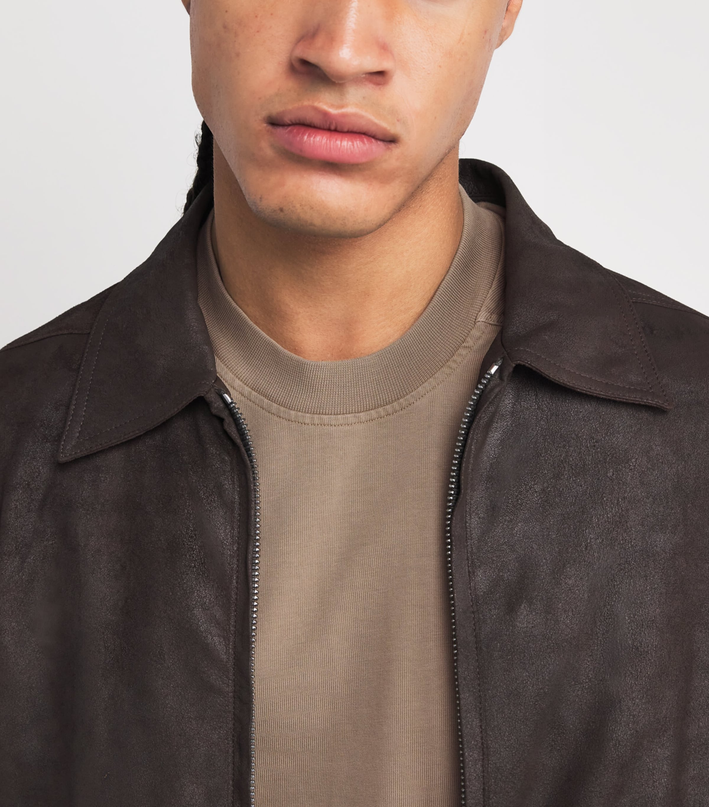 Rick Owens Mens Cotton Sweatshirt Dirty Pearl/ Image 6