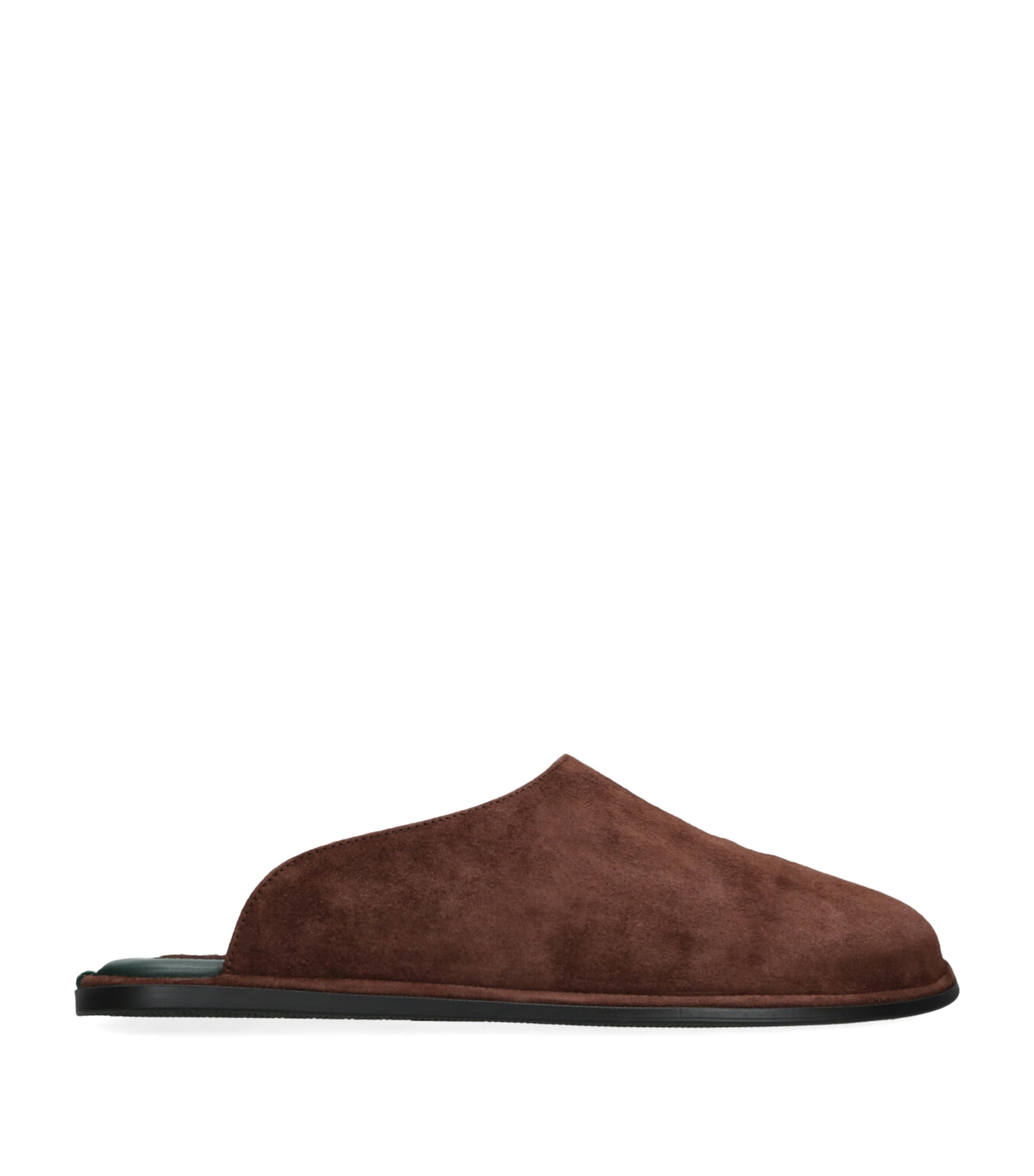 Suede Mules DARK BROWN Image 1