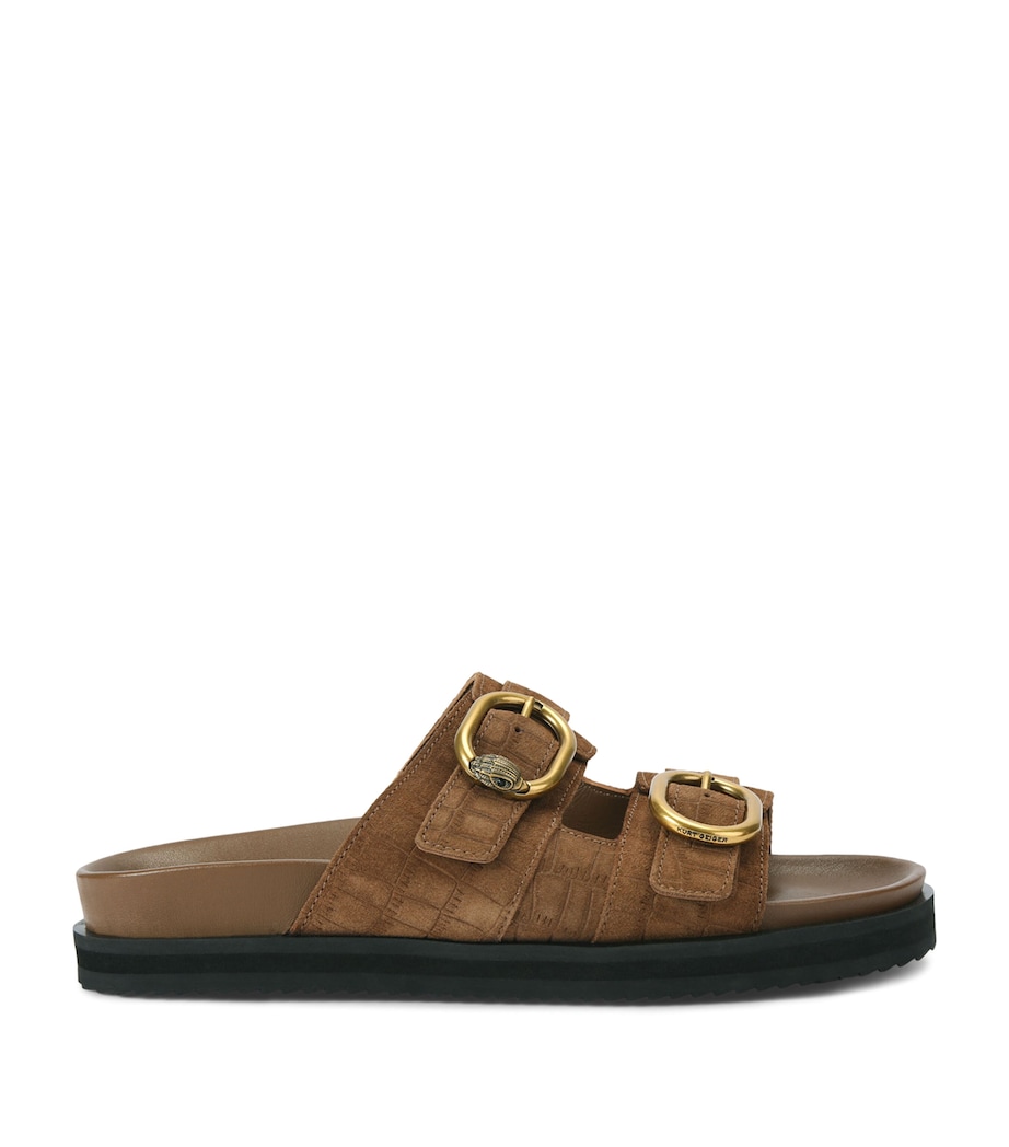 Kurt Geiger London Suede Bancroft Sandals Tan Image 1