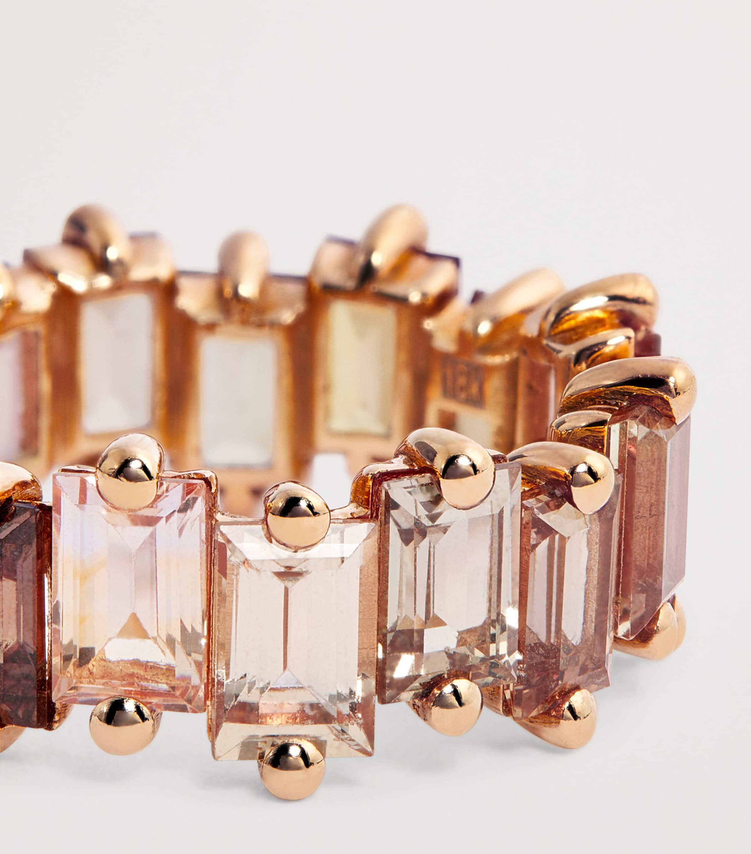 Suzanne Kalan Rose Gold and Sapphire One of a Kind Eternity Ring Rg/bs Image 5