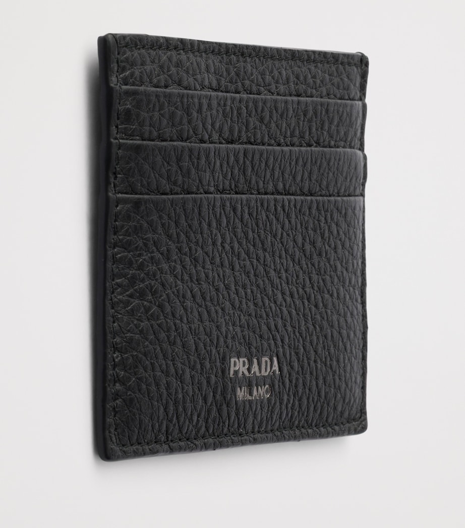Prada Leather Card Holder Black Image 3