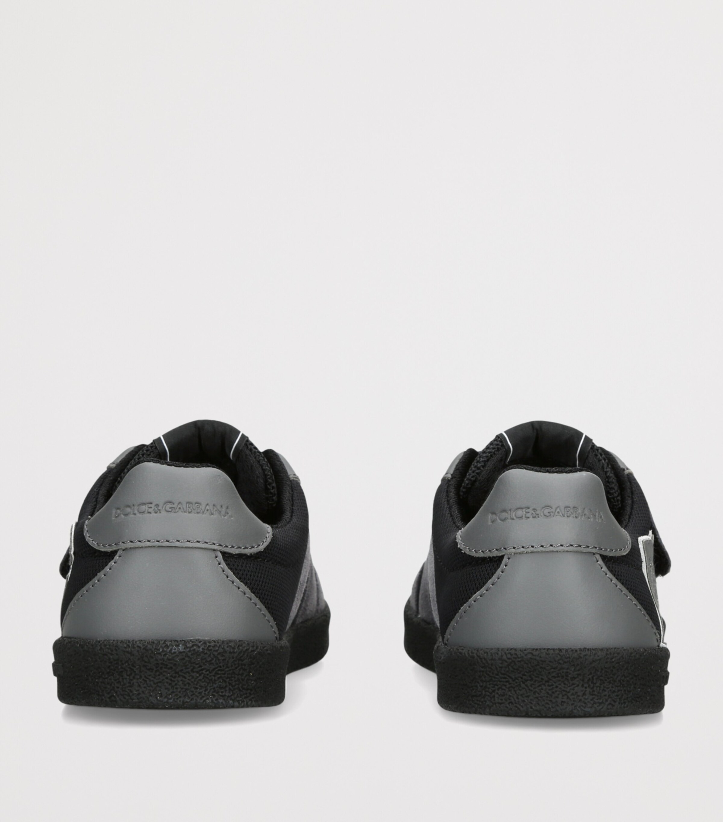 Dolce&Gabbana Kids Suede Logo Sneakers Blk/grey Image 4