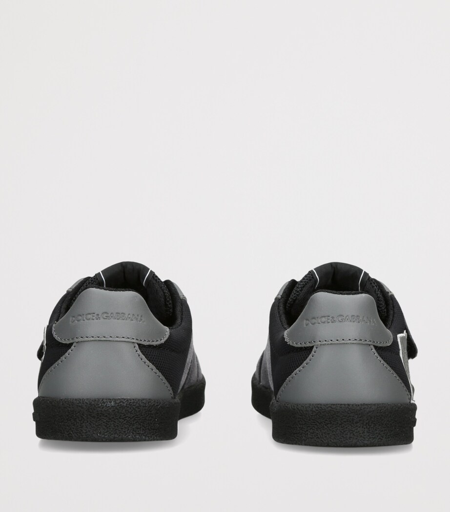 Dolce&Gabbana Kids Suede Logo Sneakers Blk/grey Image 4