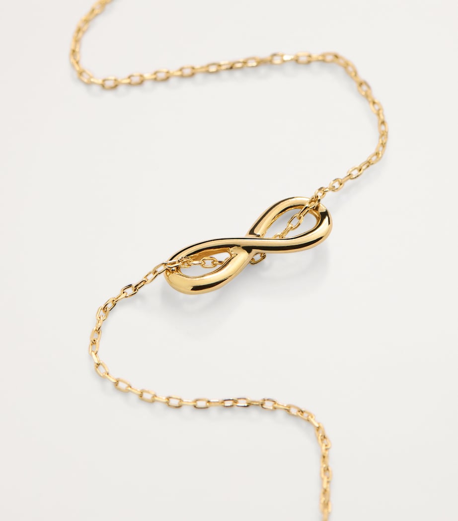 Yellow Gold Infinite Pendant Necklace GOLD Image 5