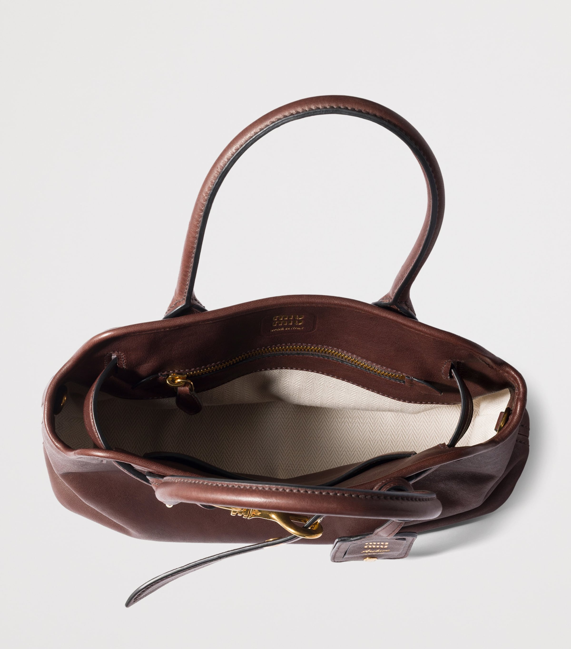 Nappa Leather Aventure Top-Handle Bag F0NBL Image 6