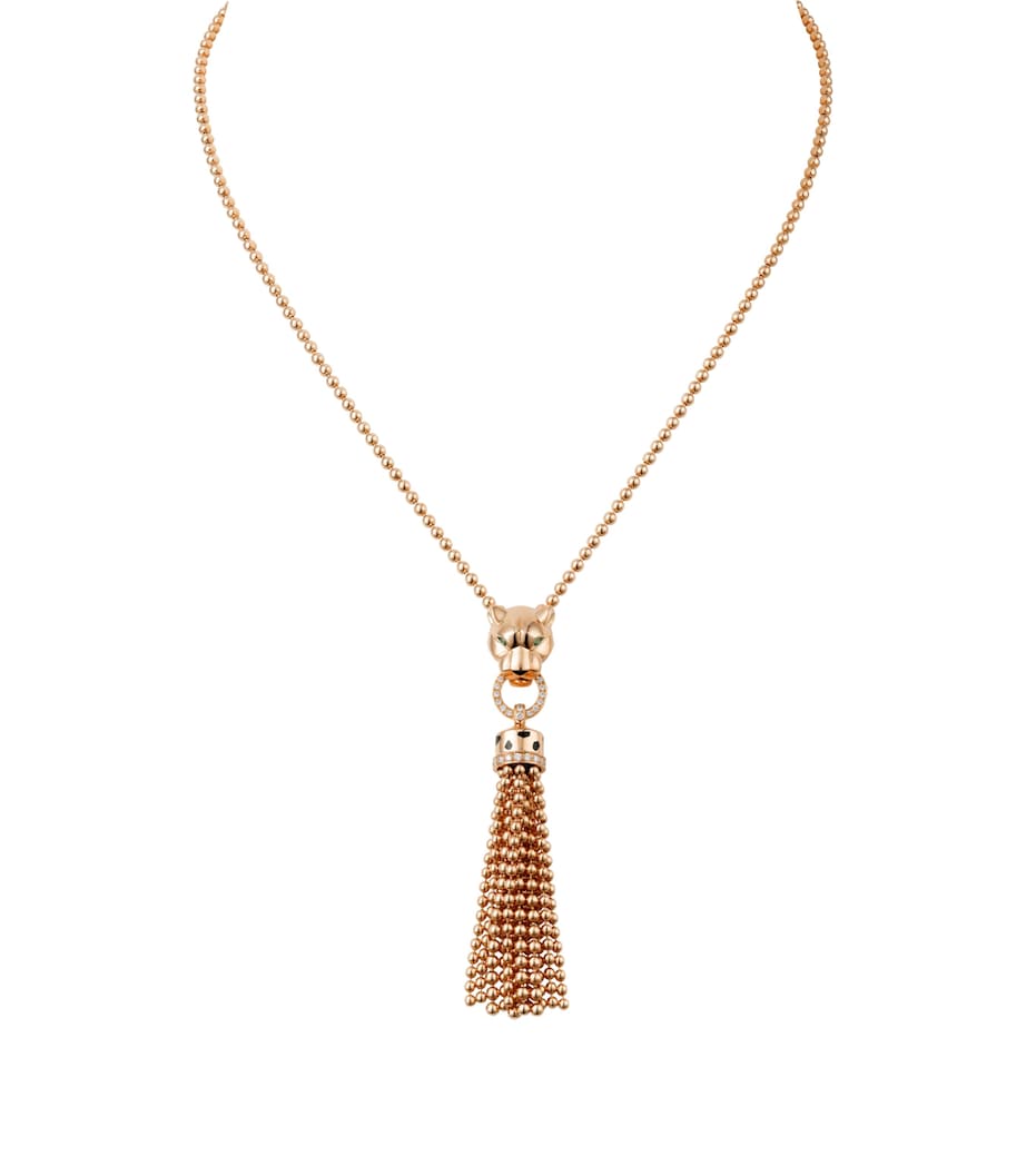 Cartier Rose Gold, Diamond, Garnet and Onyx Panthère de Cartier Necklace Rose Gold Image 2