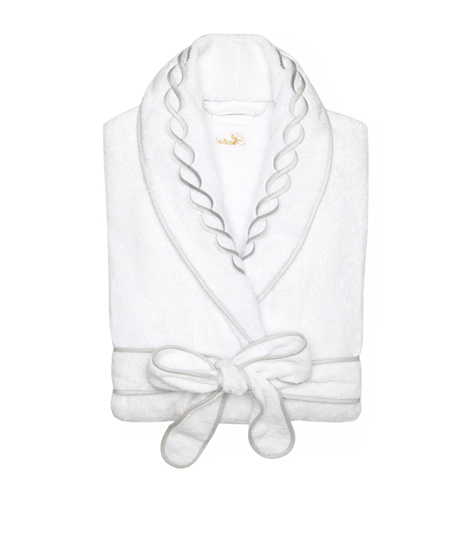 Cotton Treccia Bathrobe (Medium) WHITE/STERLING Image 2