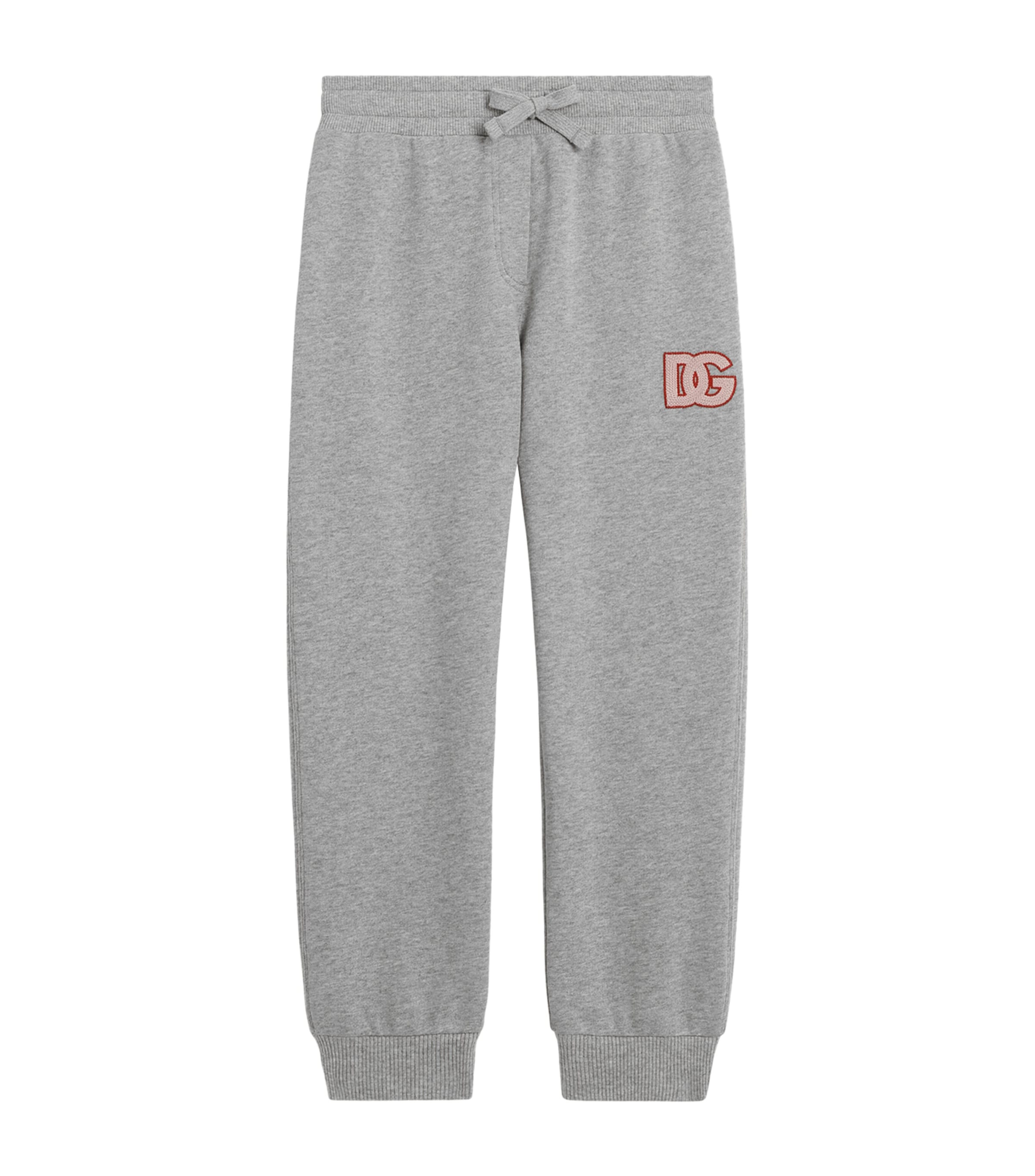 Dolce&Gabbana Kids Cotton DG Millennials Sweatpants (8-12 Years) Melange G Image 1