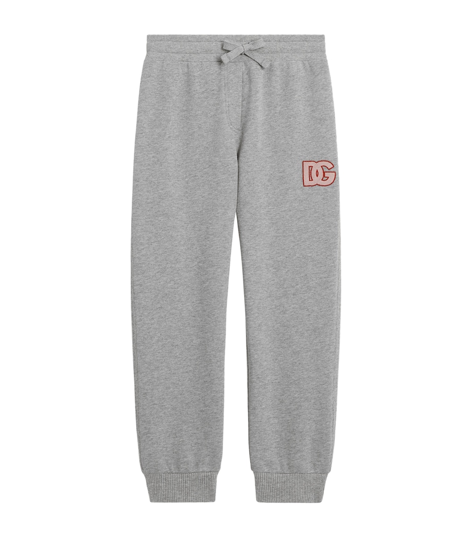 Dolce&Gabbana Kids Cotton DG Millennials Sweatpants (8-12 Years) Melange G Image 1