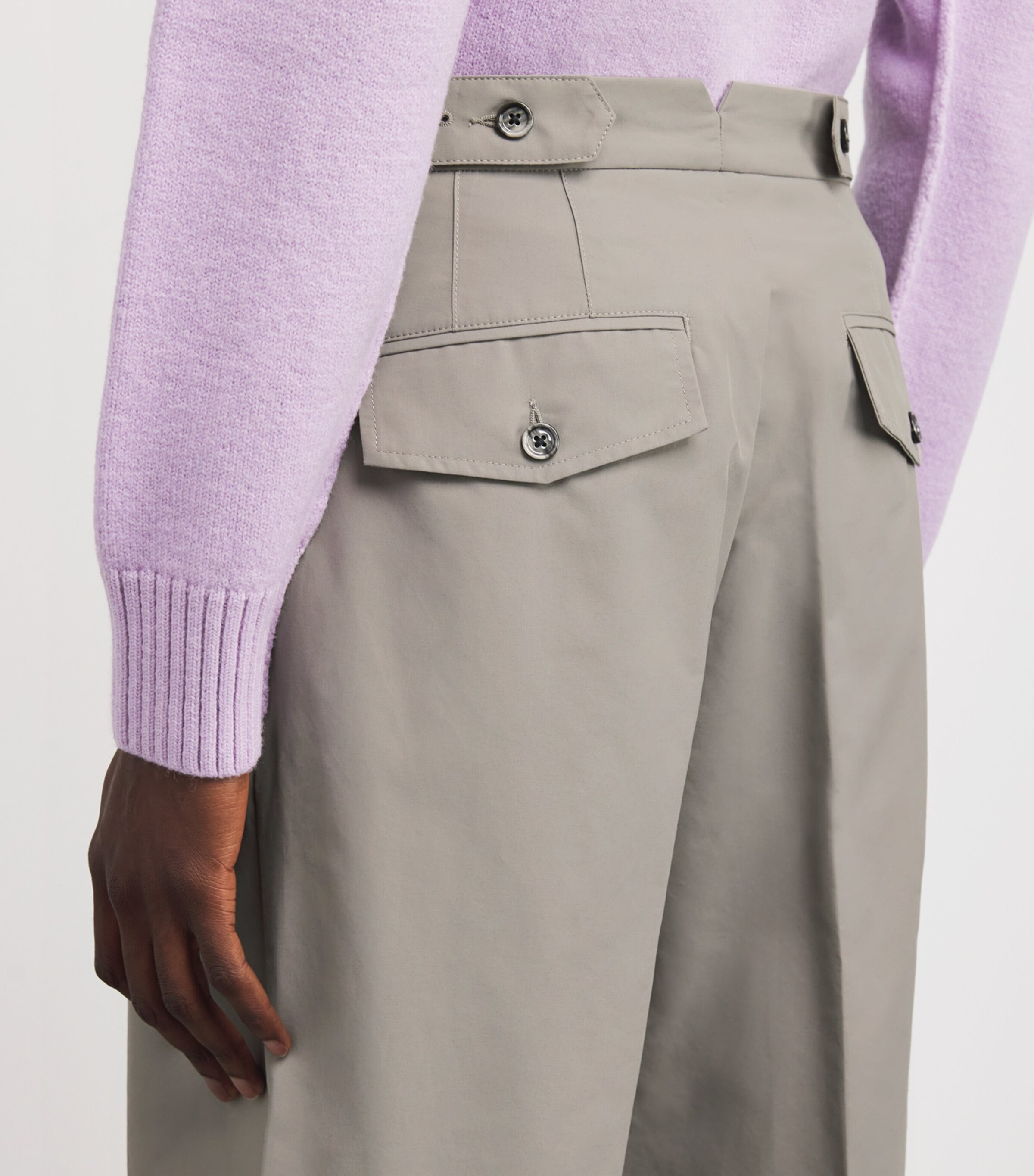 AMI Paris Mens Cotton-Blend Oversized Bermuda Shorts Image 5