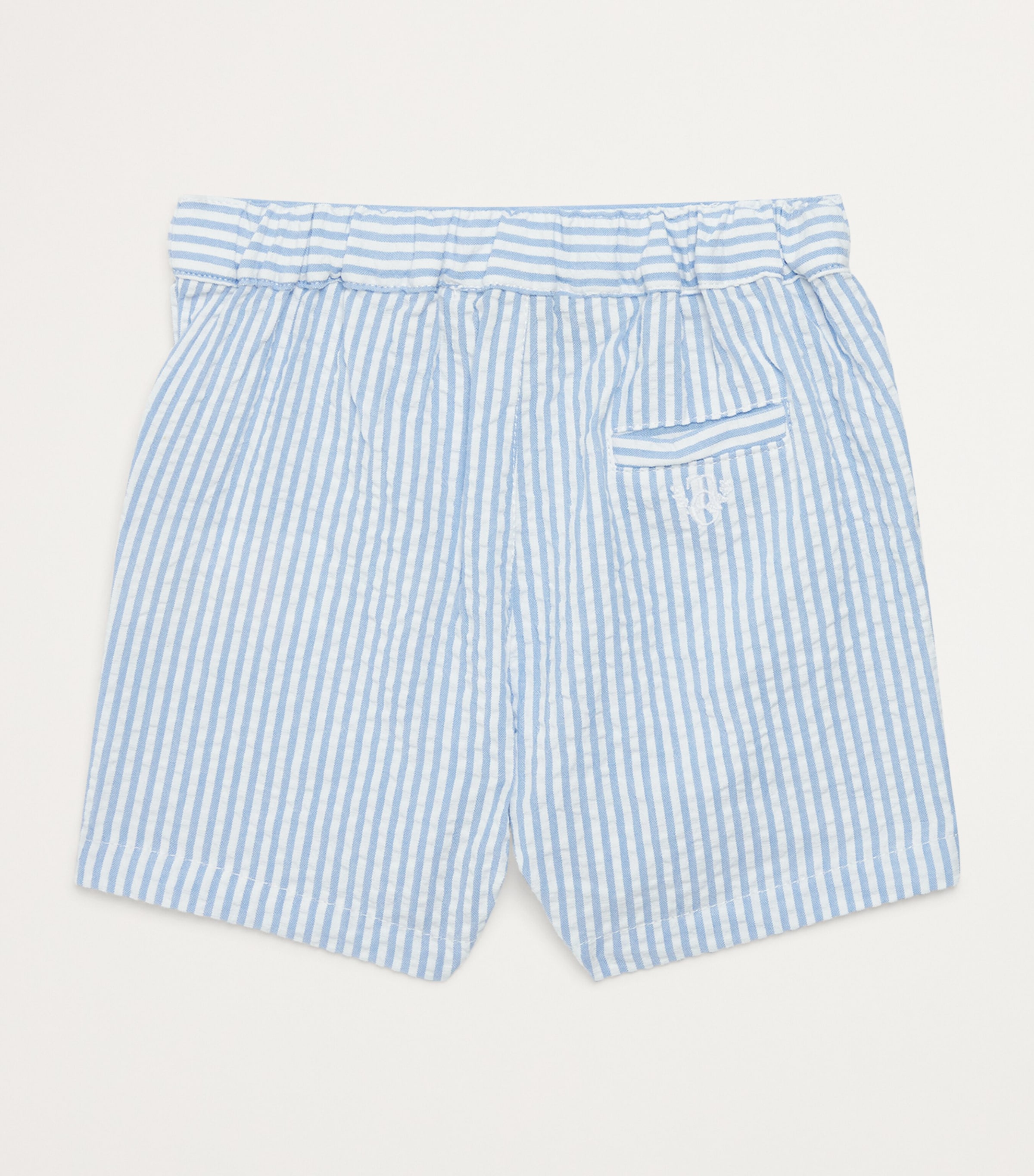 Tartine et Chocolat Cotton Stripe Shorts (3 Months – 4 Years) Bleu Grisï¿½ Image 2