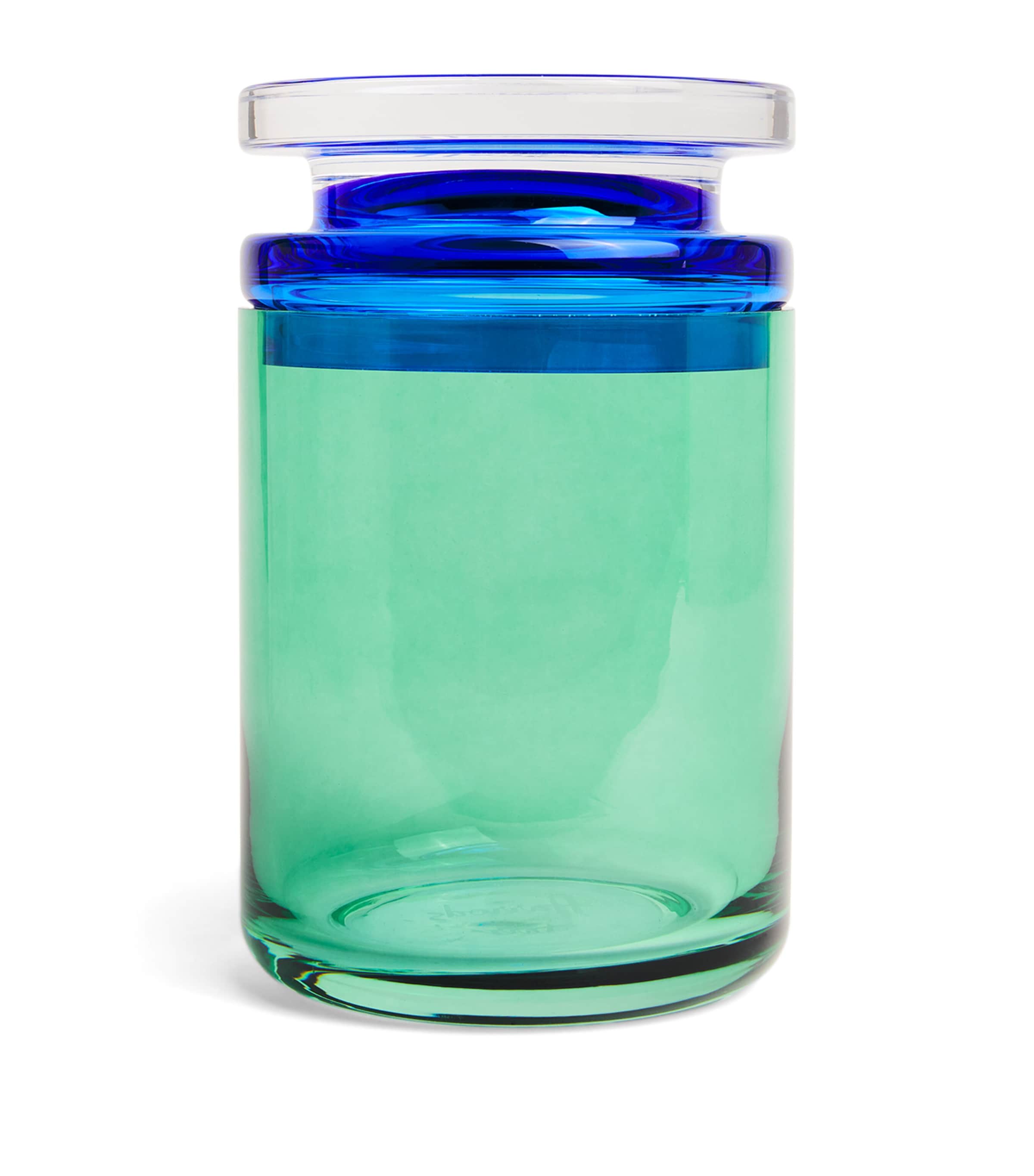 Harrods Large Glass Pot In Clear