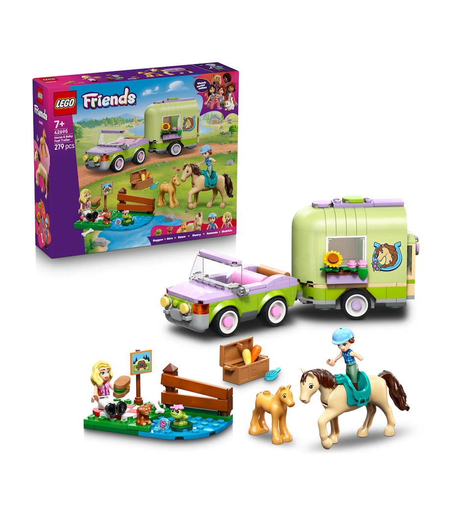 LEGO Friends Horse & Baby Foal Trailer Toy Set 42695 MULTI Image 1